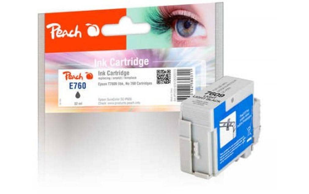 Peach T7609 Light-Schwarz Tintenpatrone (Kompatibel) – 32 ml – für Epson SureColor SCP 600