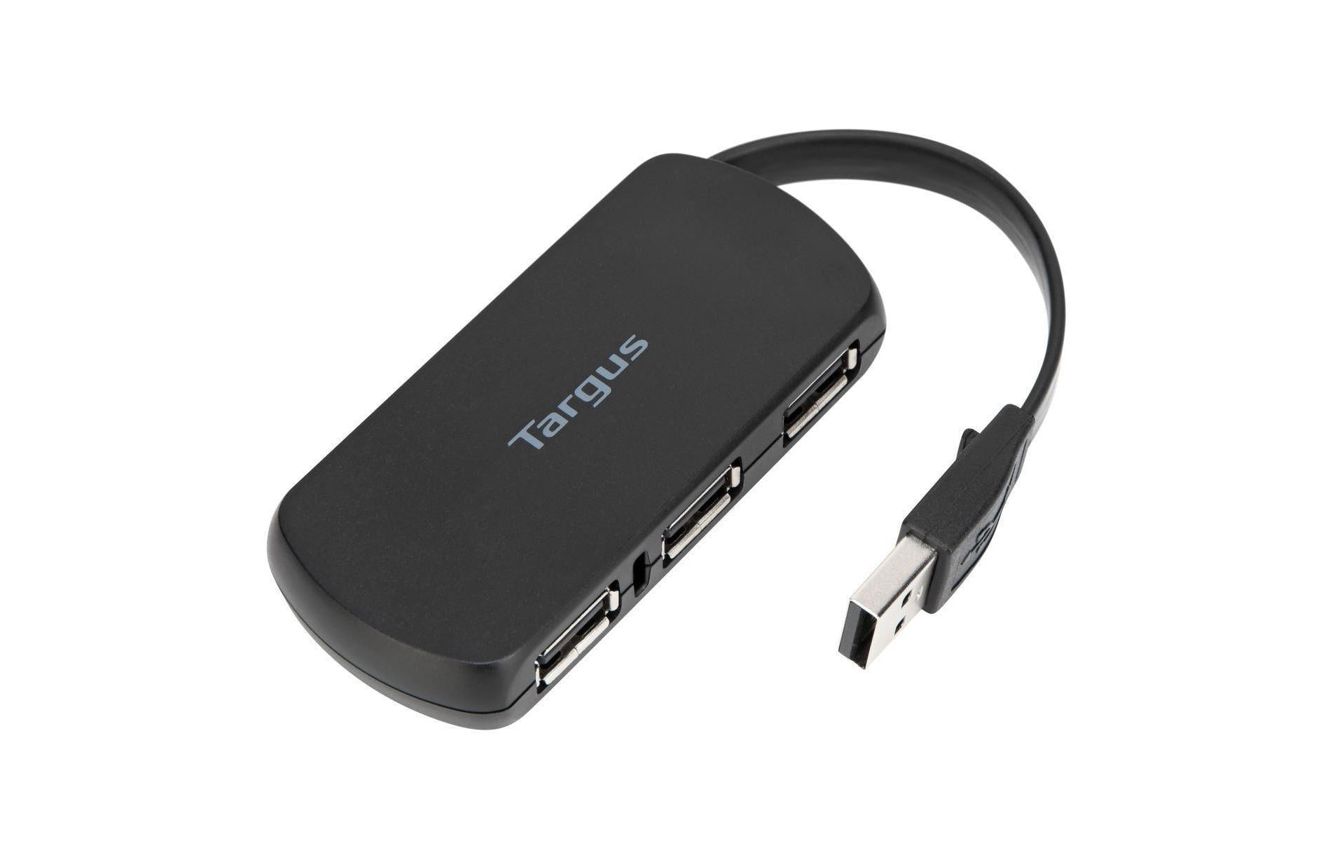 Targus USB-Hub – USB 2.0, 4× USB-A, für Windows/Mac