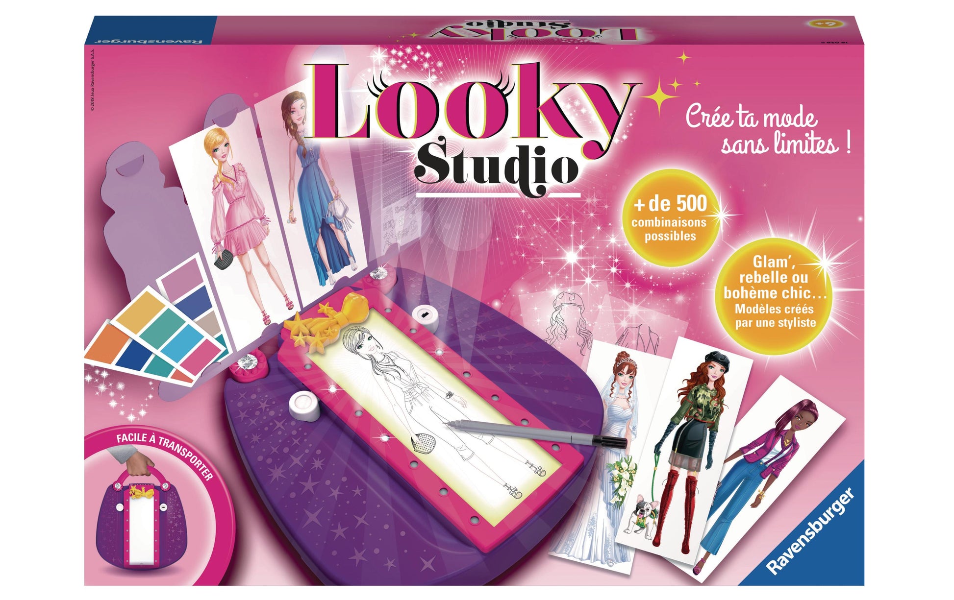 Ravensburger Looky Studio – Zeichenschablonen-Set – Mode – ab 6 Jahren