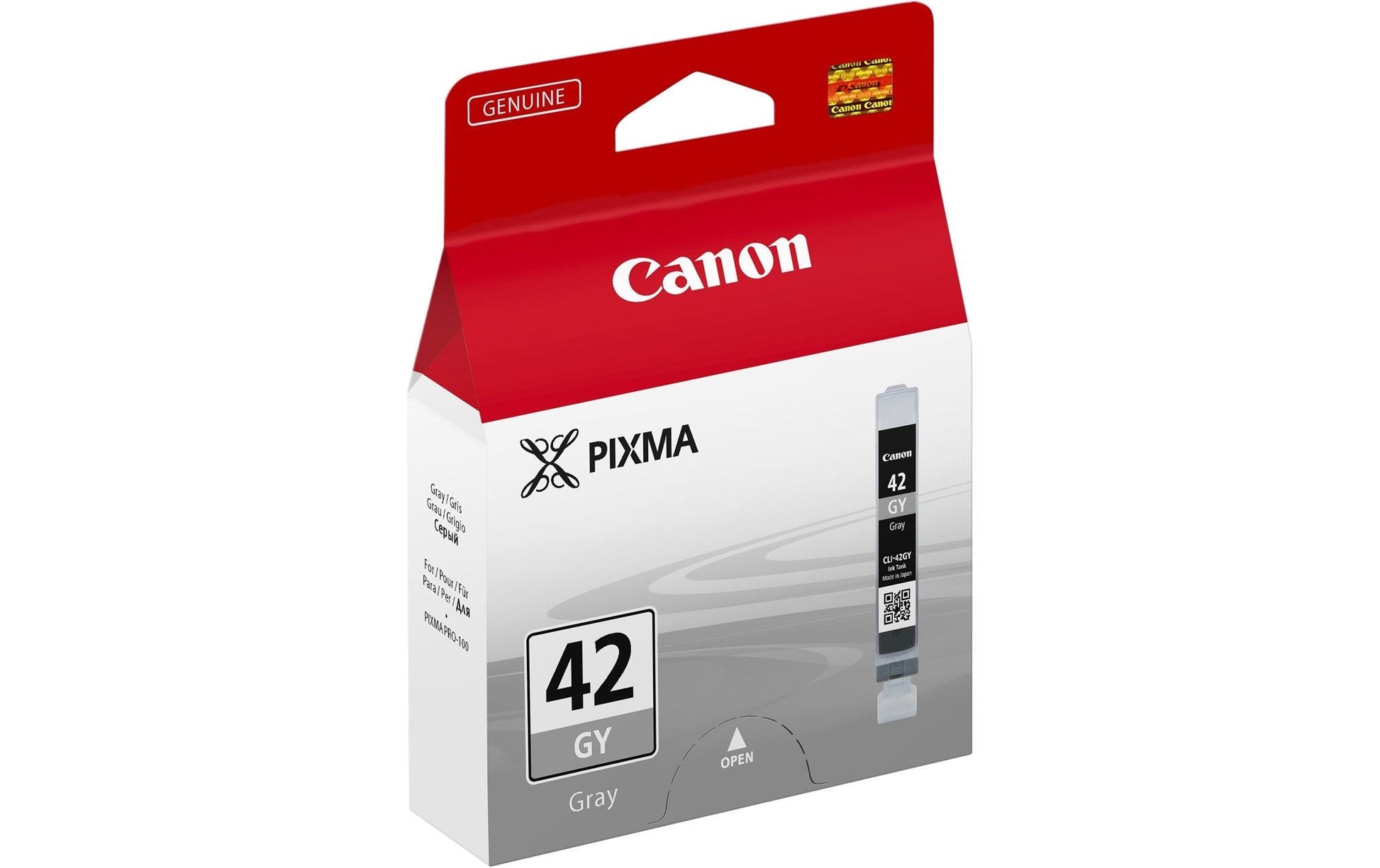 Canon Tintenpatrone CLI-42 GY, Grau, 492 Seiten – für Inkjetdrucker und Multifunktionsgeräte