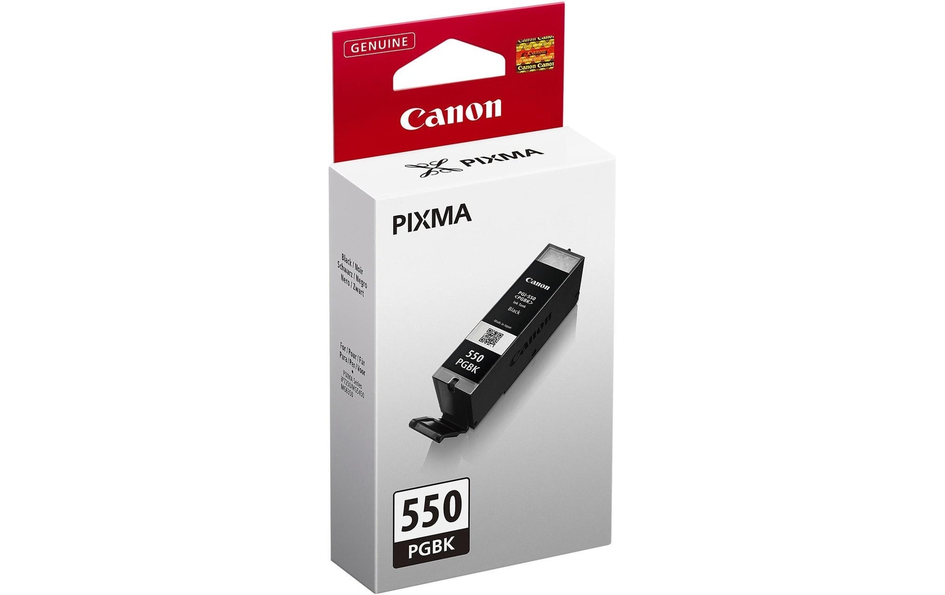 Canon Tintenpatrone PGI-550PGBK, schwarz – für Tintenstrahldrucker und Multifunktionsgeräte