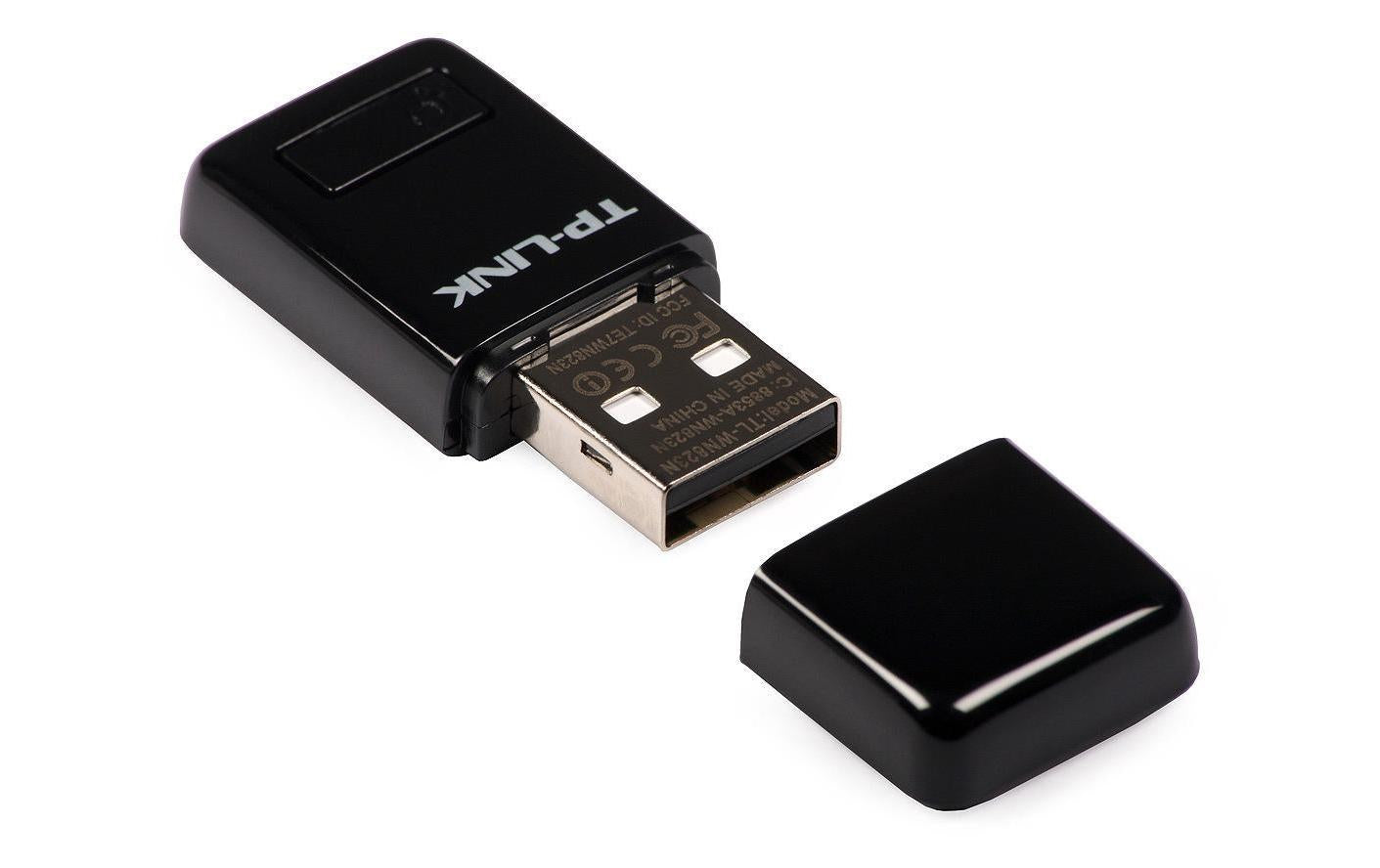 TP-Link TL-WN823N USB-WLAN-Adapter – Wi-Fi 4 (802.11n), bis 300 Mbit/s, 2,4 GHz – USB – Schwarz