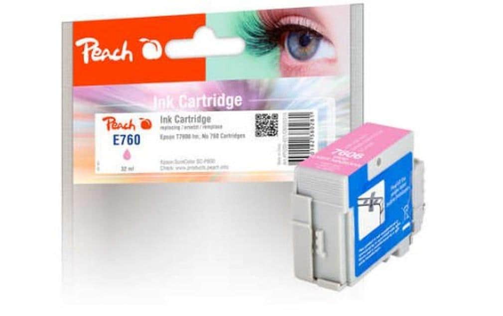 Peach T7606 Helle Magenta Tintenpatrone (Kompatibel) – 32 ml – für Epson SureColor SCP 600