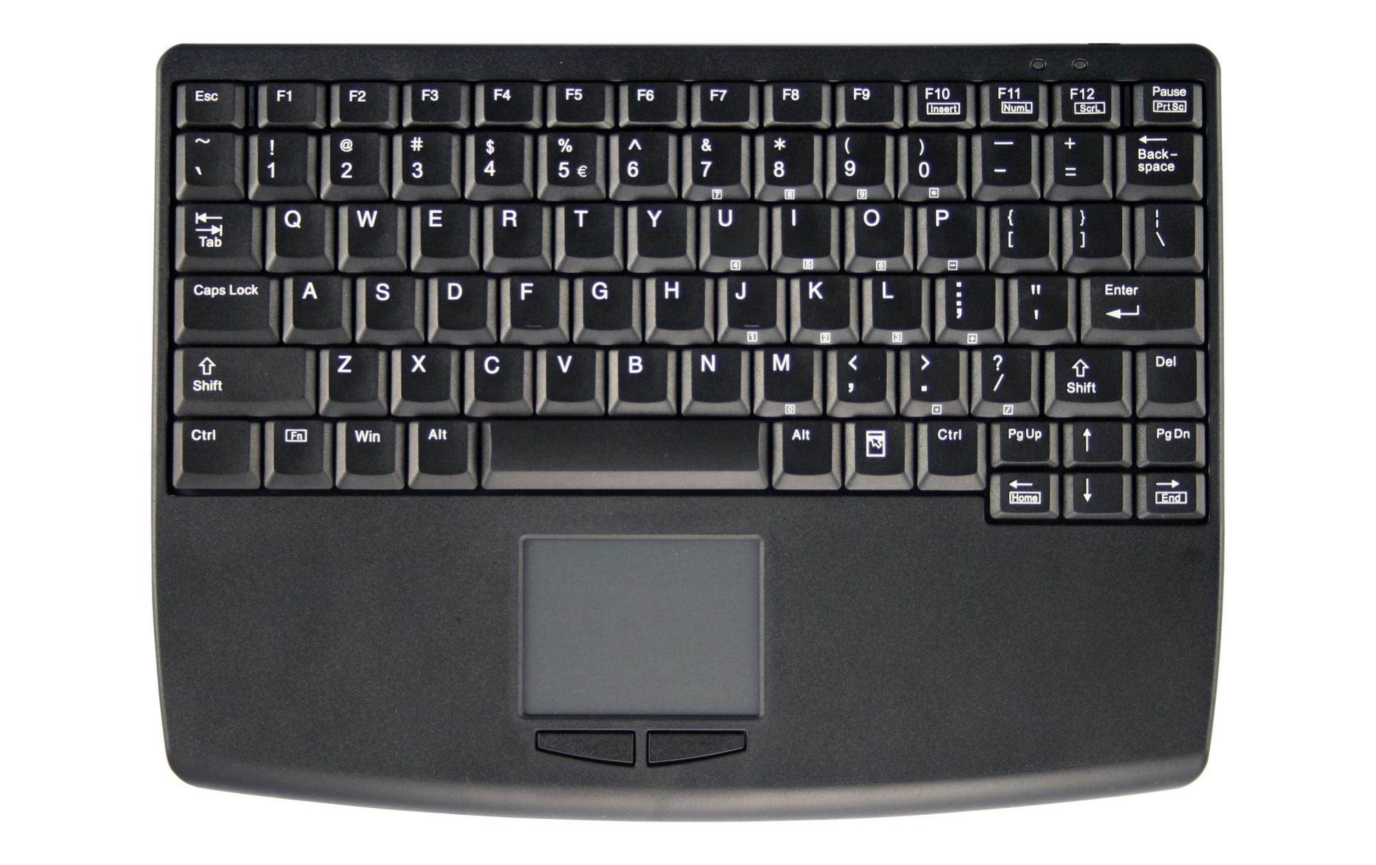 Active Key AK-4450G – Industrie-Tastatur – kabelgebunden, USB-A – QWERTZ (CH) – mit Touchpad – schwarz