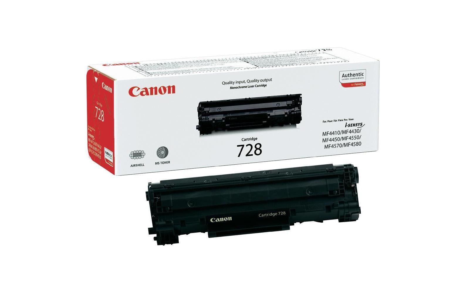 Canon Toner 728 – schwarz, 2100 Seiten – für Mono-Laserdrucker/Multifunktionsgeräte
