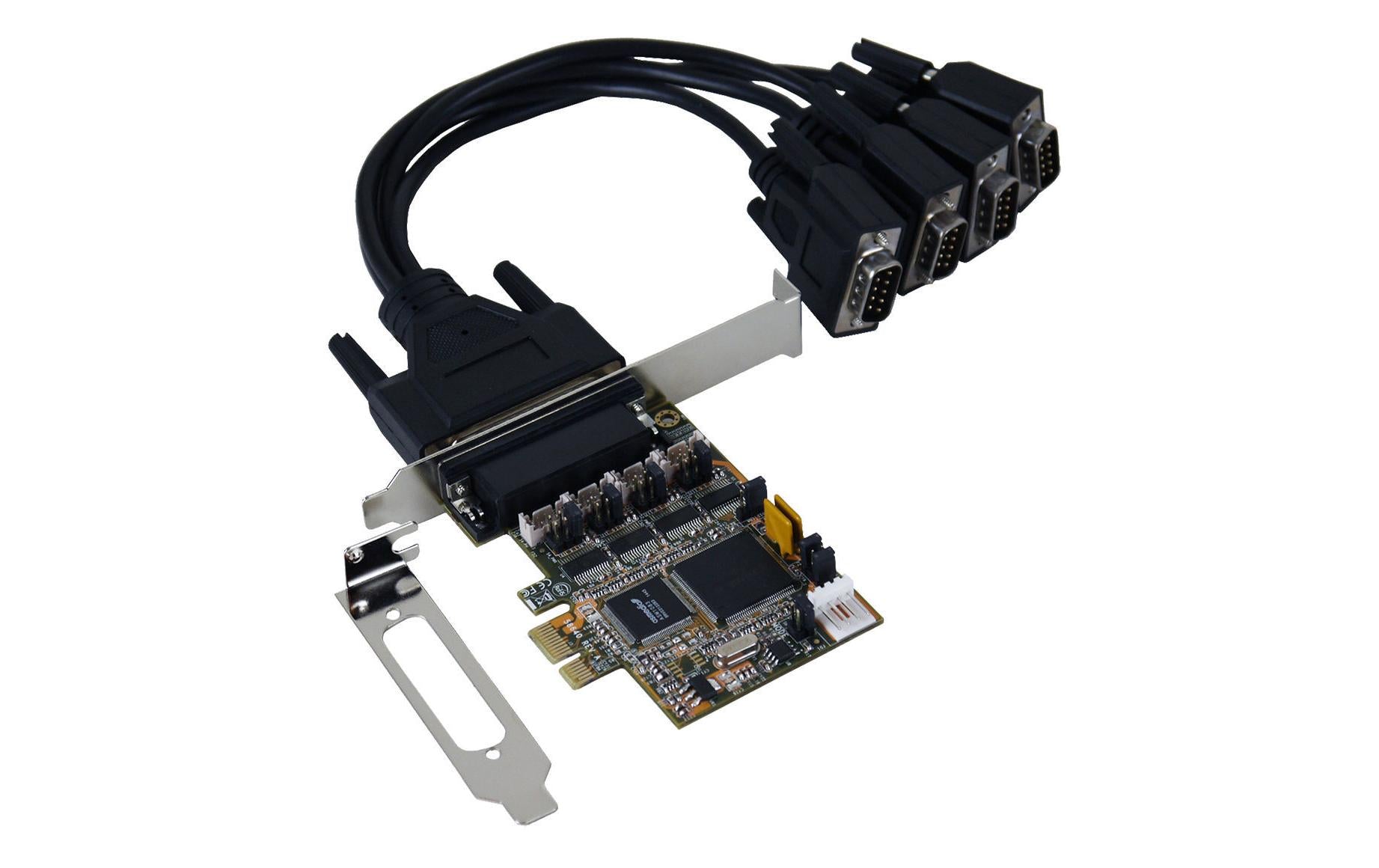 EXSYS EX-44384 – PCIe RS-232-Karte – 4×RS-232, PCIe x1