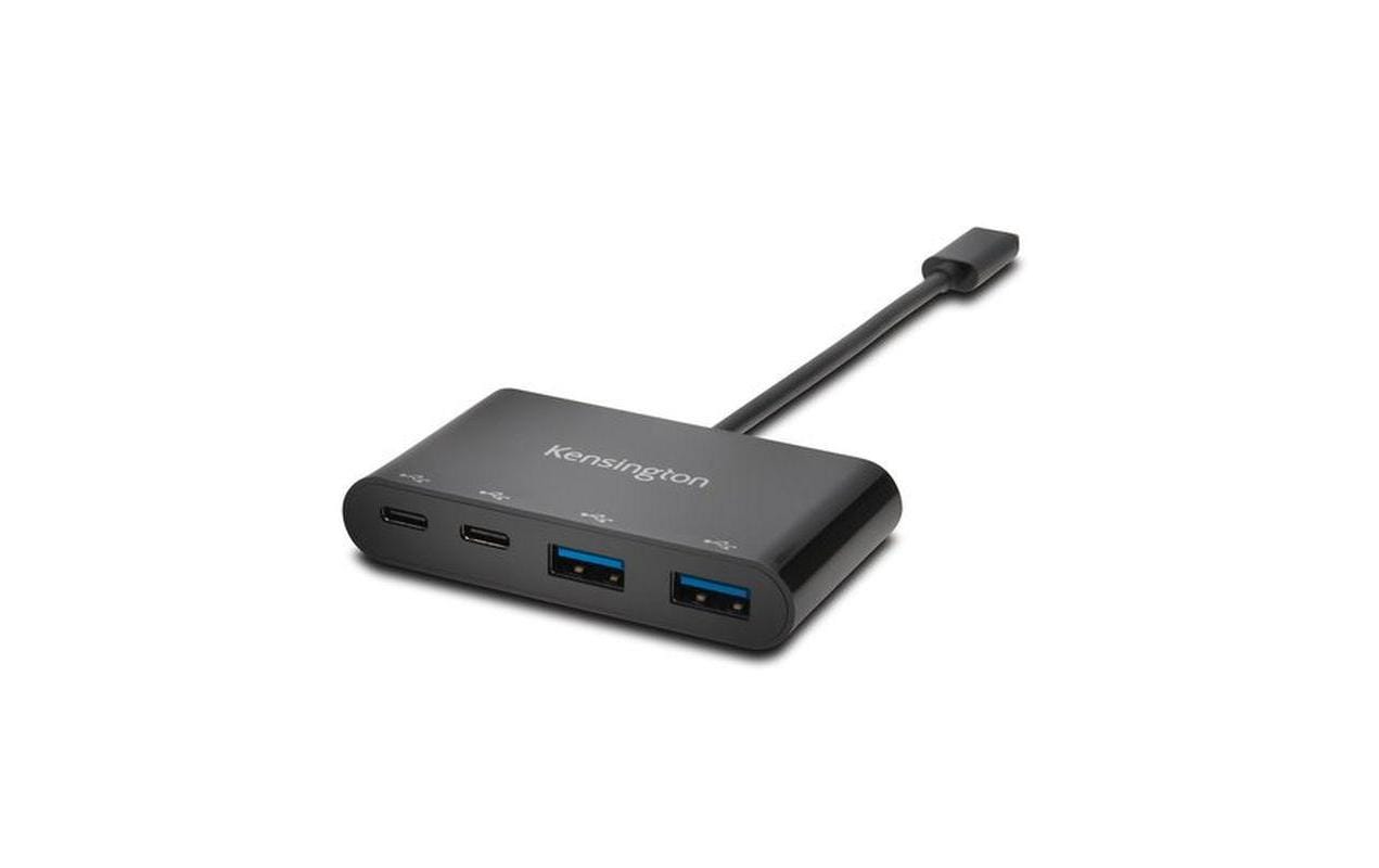 Kensington CH1000 USB-Hub – USB-C, 2× USB-A, für Windows/Mac/ChromeOS