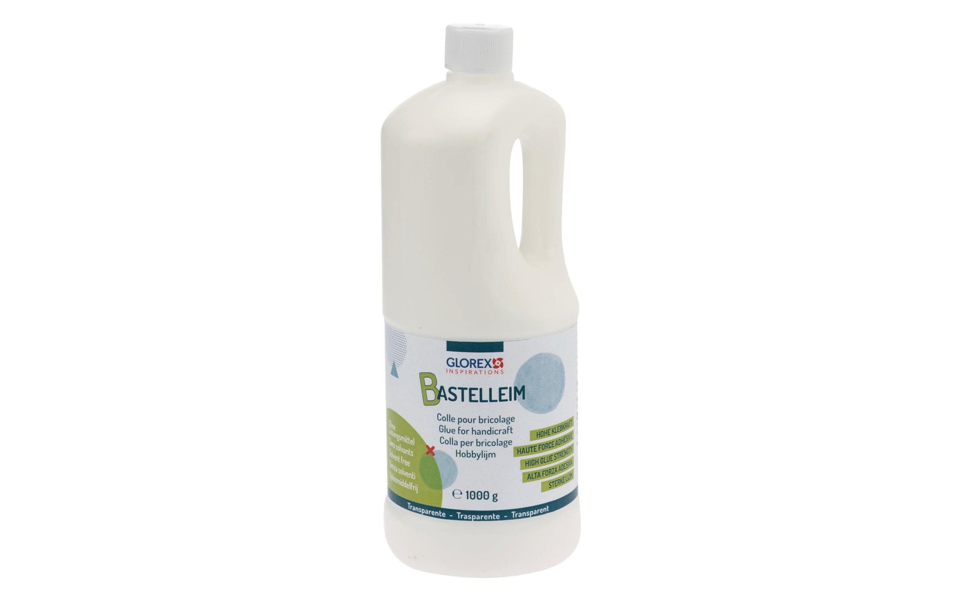 Glorex Bastelleim – Weiss, 1 kg, für Stoffe