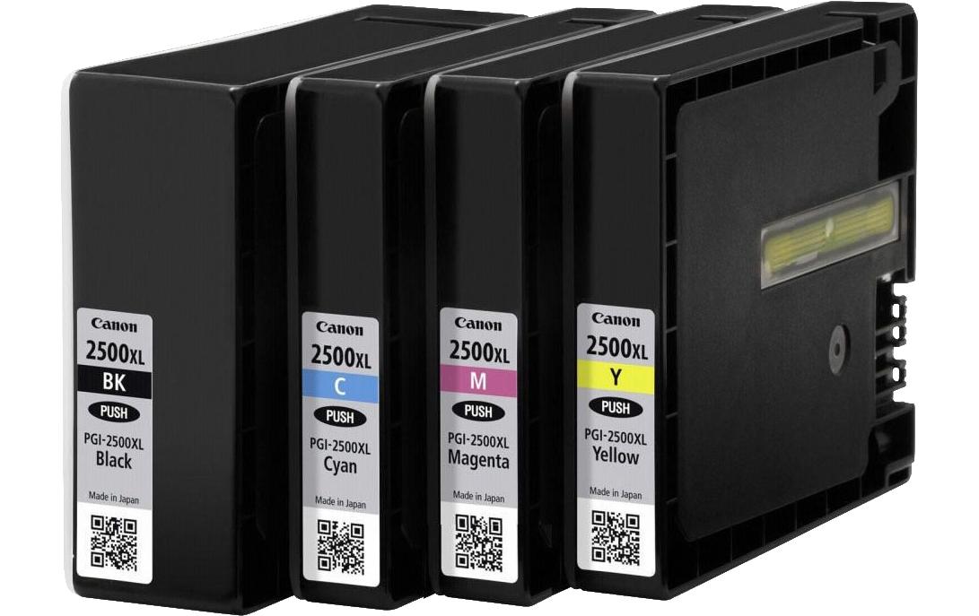 Canon Tintenpatronen-Multipack PGI-2500XL, CMYK, 4er-Pack – für MAXIFY iB4050, MB5050, MB5350