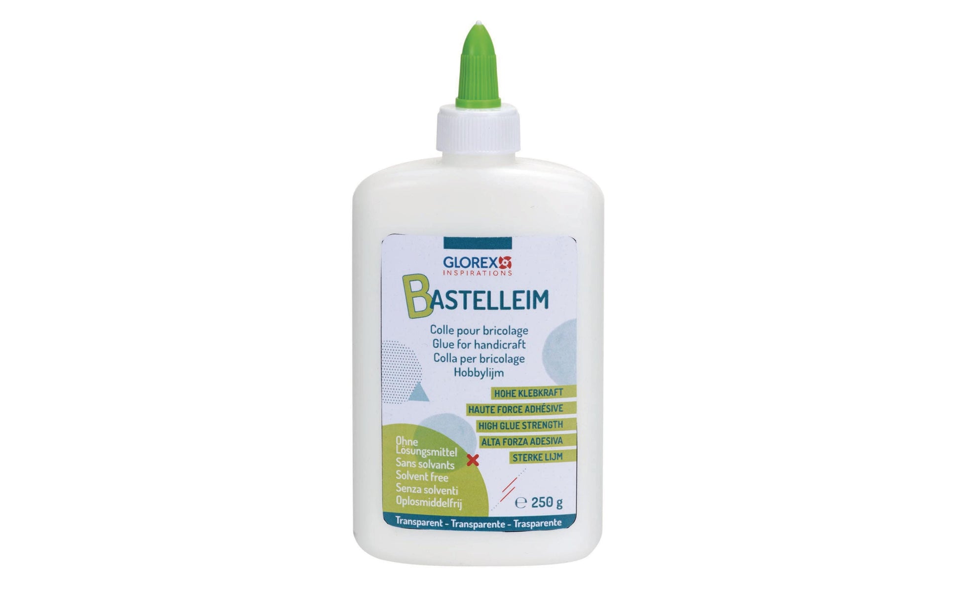 Glorex Bastelleim – Weiss, 250 g, für Kork, dickflüssig