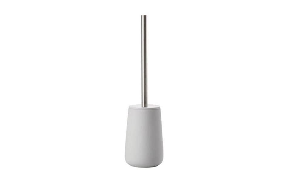 Zone Denmark WC-Bürstenset – Keramik, Edelstahl, Hellgrau, H 37 cm, Ø 10,3 cm