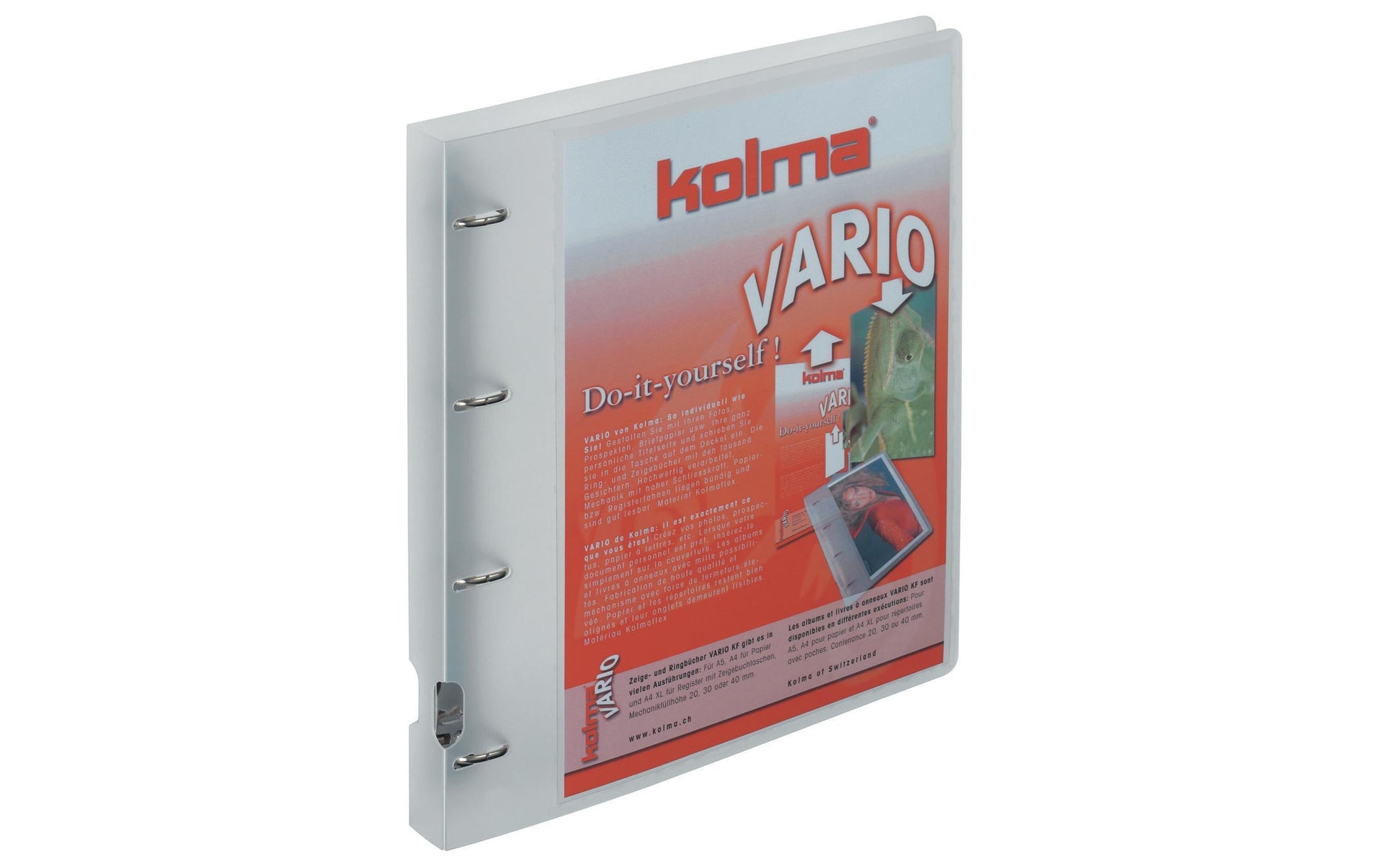 Kolma Sichtbuch Vario XL – A4, mit Fronttasche, transparent, Kunststoff