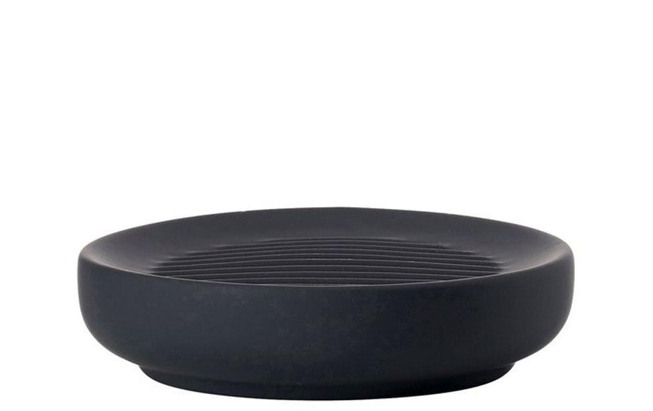Zone Denmark Seifenschale UME – Porzellan, Ø12×3 cm, Schwarz
