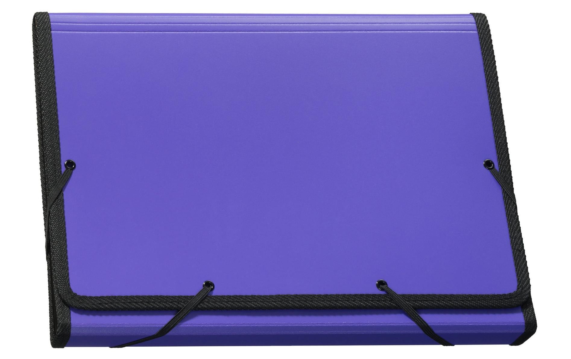 Kolma Sammelmappe für A4, Kunststoff, Violett, mit Gummizug