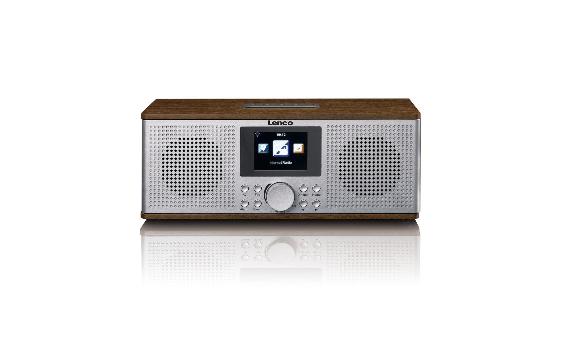 Lenco DIR-170 – DAB-/Internetradio – Tischradio – DAB+, UKW, Internetradio, Bluetooth – Braun