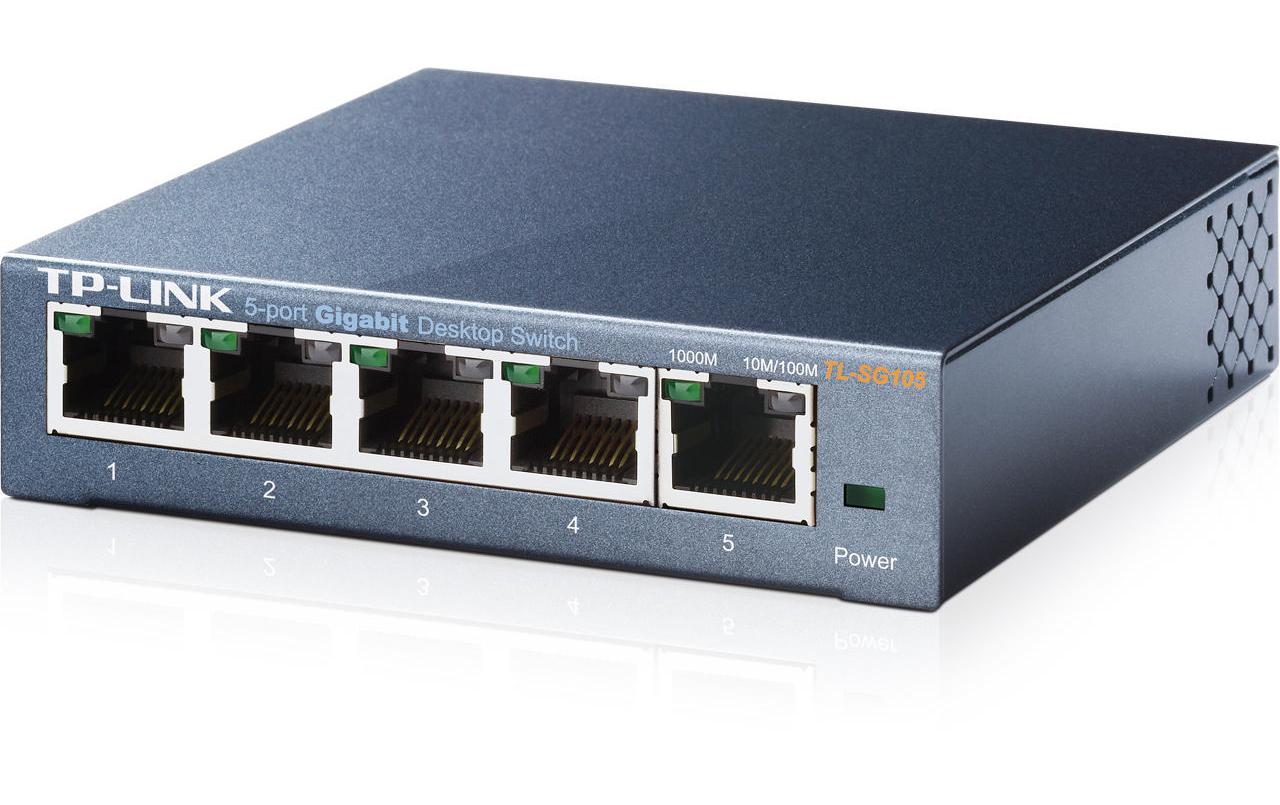 TP-Link TL-SG105 – Switch (Unmanaged) – 5×GbE, L2