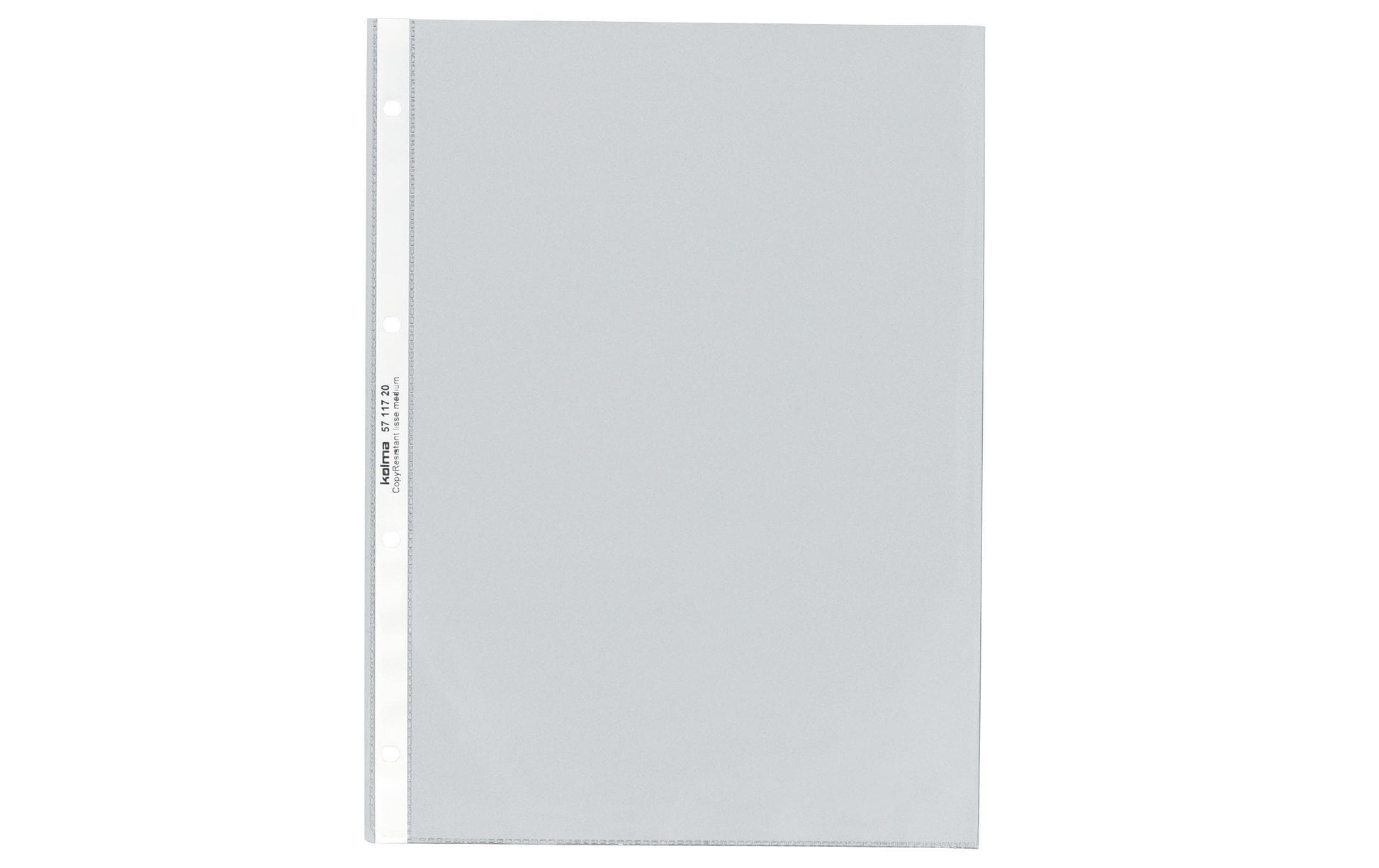 Kolma Sichtmappe A4 – 100 Hüllen, Transparent, Kunststoff, Glänzend, 80 µm