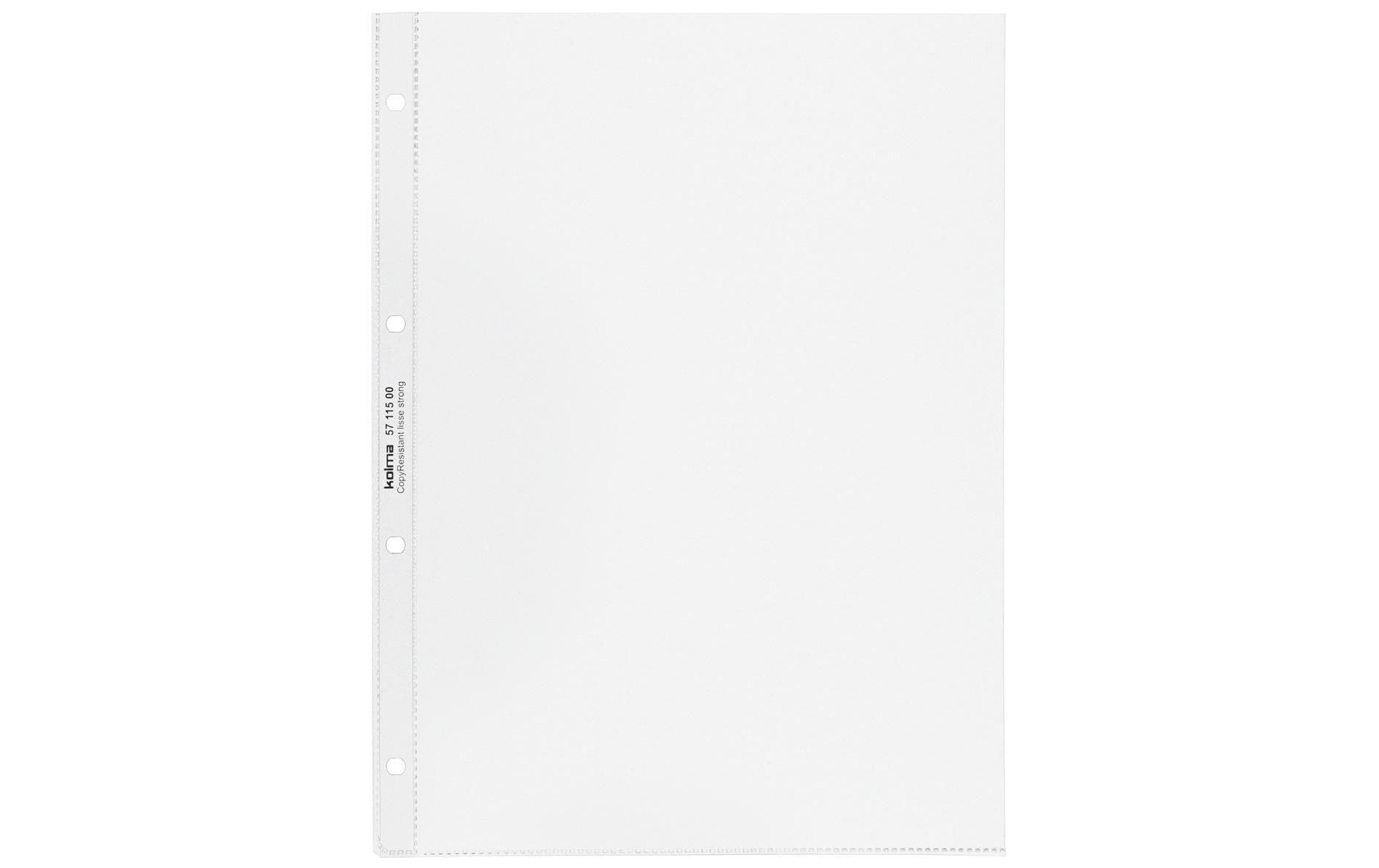 Kolma Sichtmappe A4 – 10 Hüllen, transparent, Kunststoff, glänzend, 100 µm, 100% rezyklierbar