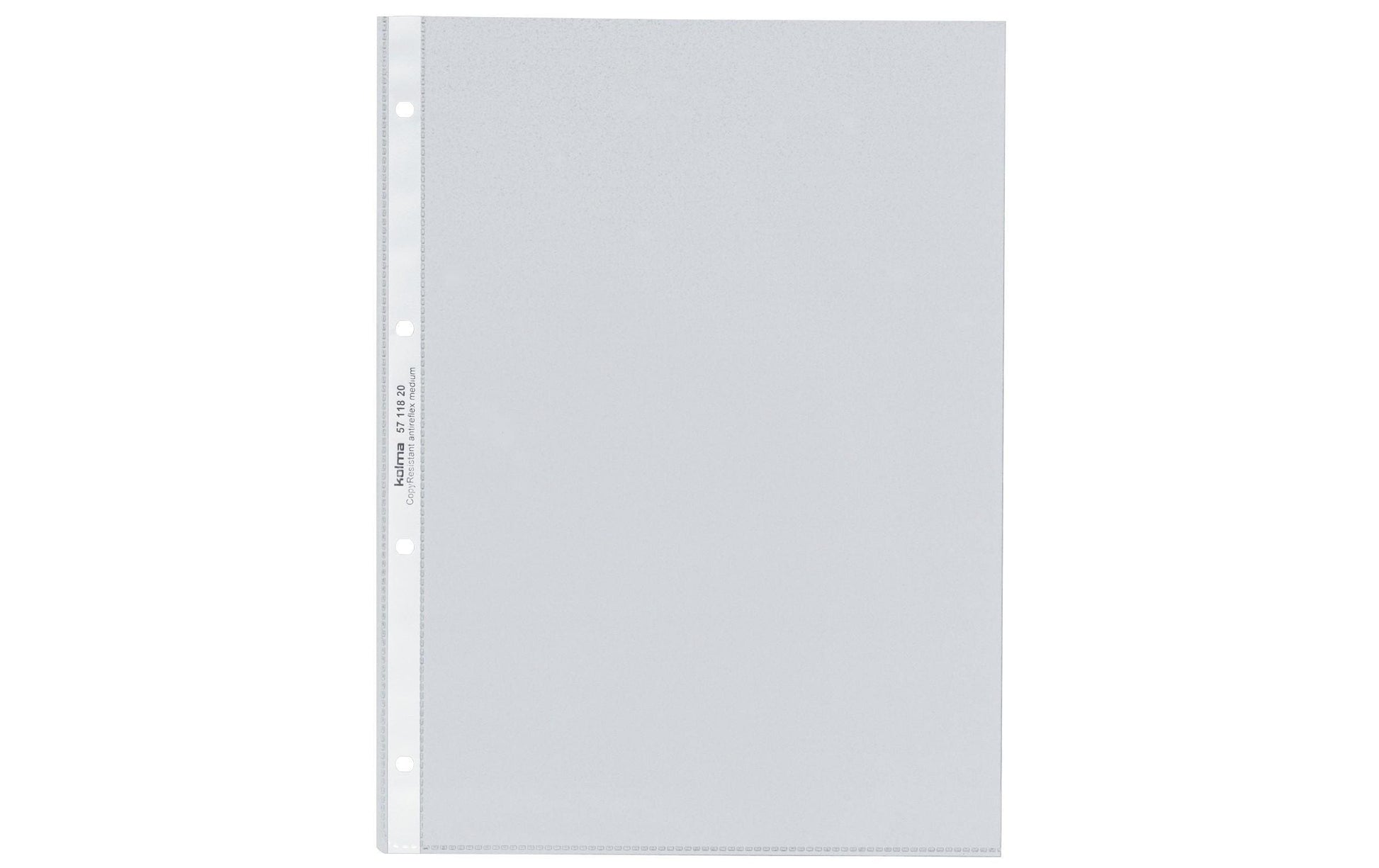 Kolma Sichtmappe A4 – transparent, Kunststoff, matt, 80 µm, 10er-Pack