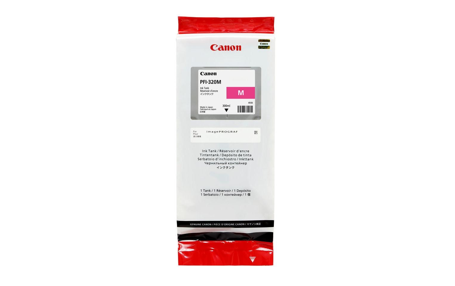 Canon Tintenpatrone PFI-320M, Magenta, 300 ml – für Inkjetdrucker/Multifunktionsgeräte