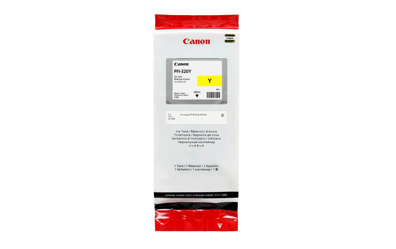 Canon Tintenpatrone PFI-320Y, gelb, 300 ml, original