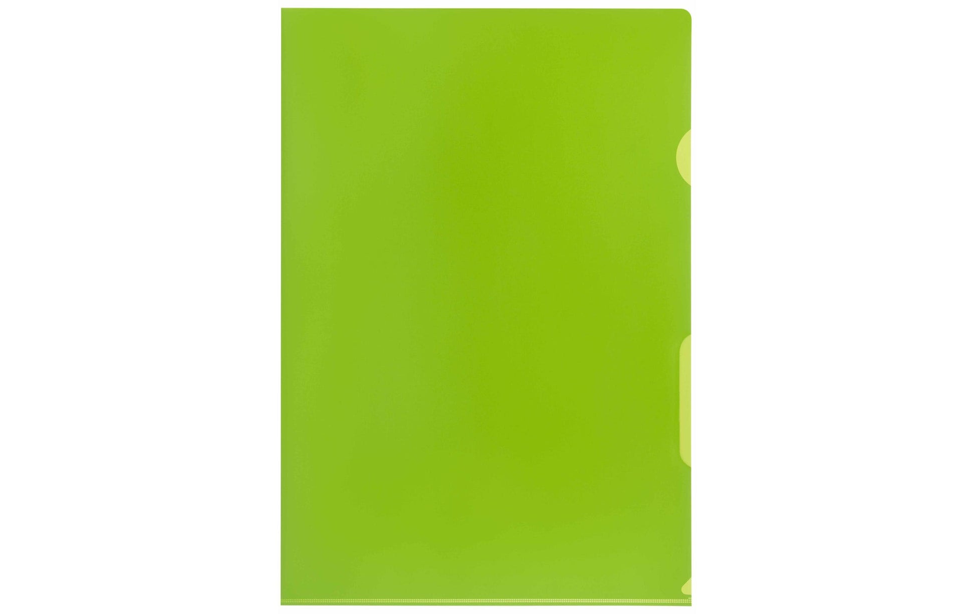 Kolma Sichtmappe A4 – 100er-Pack, Kiwi, Kunststoff, blendfrei, 120 µm