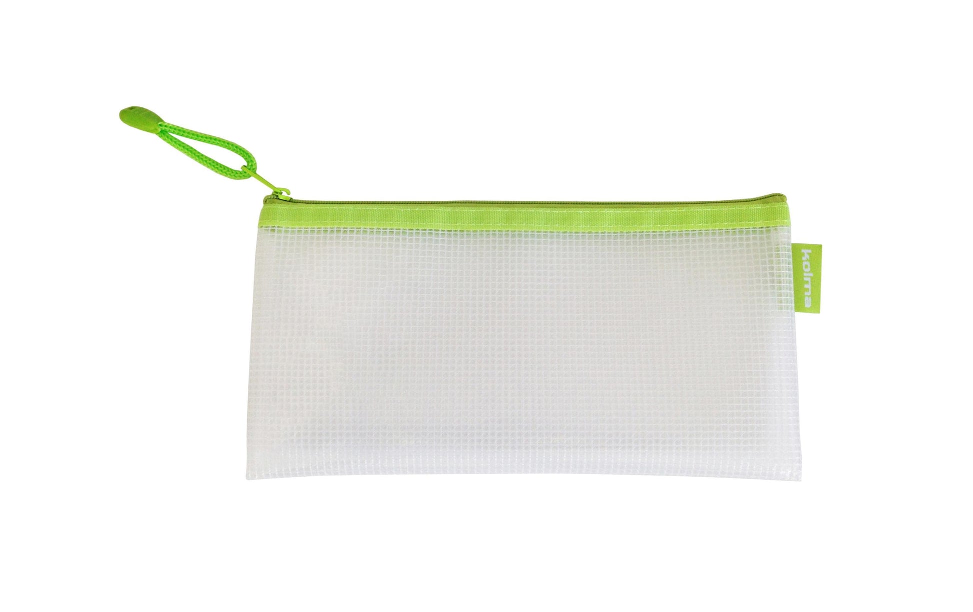 Kolma Reissverschlusstasche Etui – Kiwi – Kunststoff – 23,5 × 12,5 × 0,8 cm