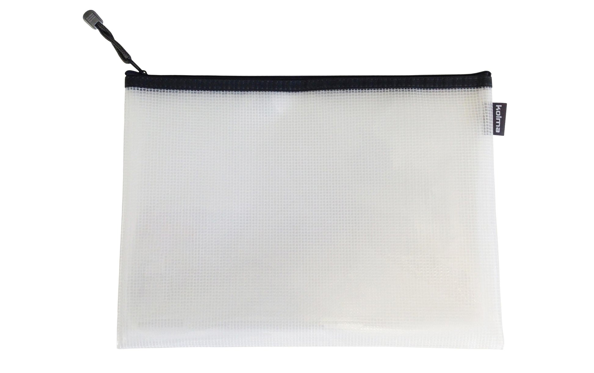Kolma Etui Reissverschlusstasche – anthrazit – Kunststoff – 23,5 × 12,5 × 0,8 cm