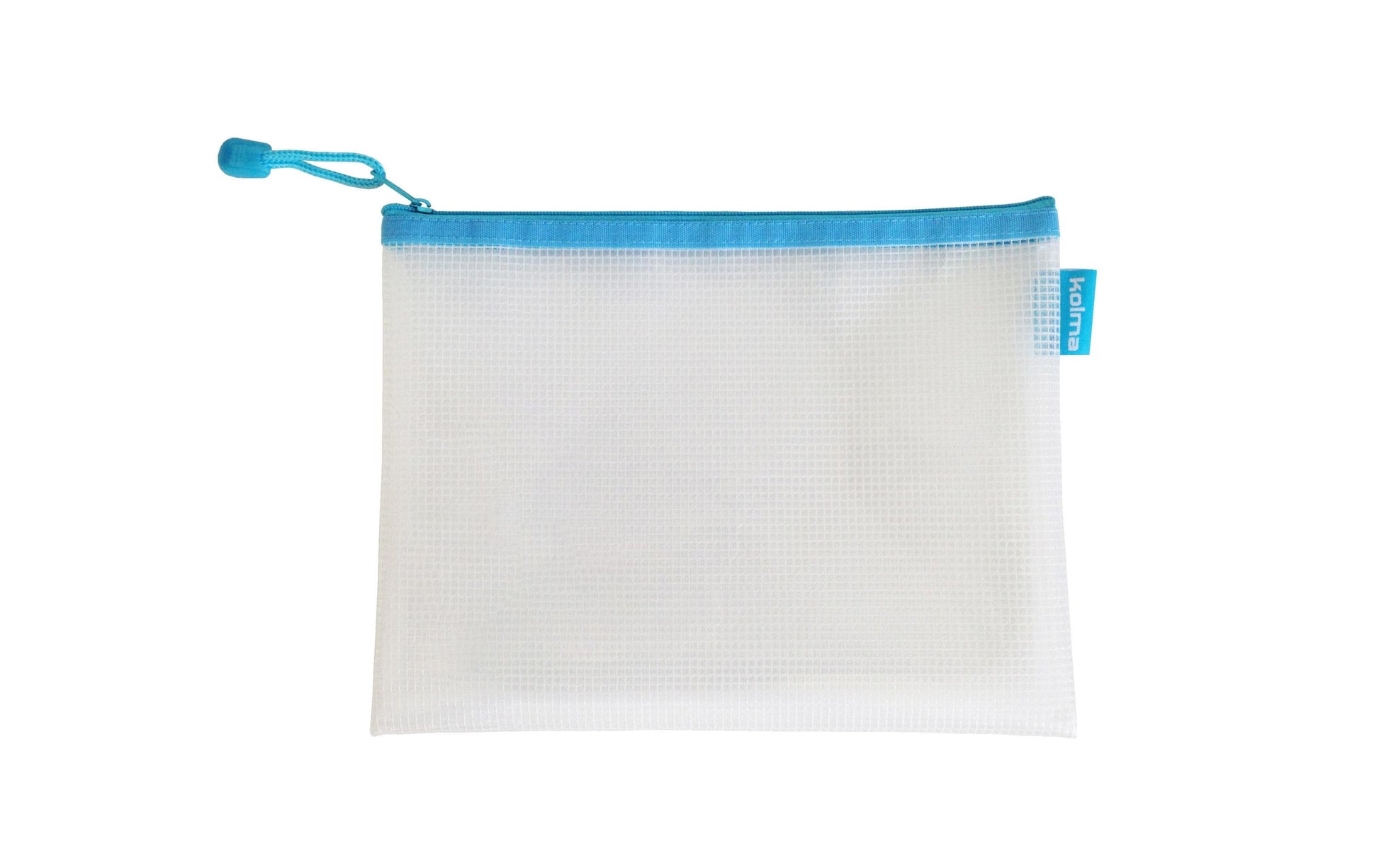 Kolma Etui Reissverschlusstasche 1-fach – türkis – Kunststoff – 23,5 × 12,5 × 0,8 cm