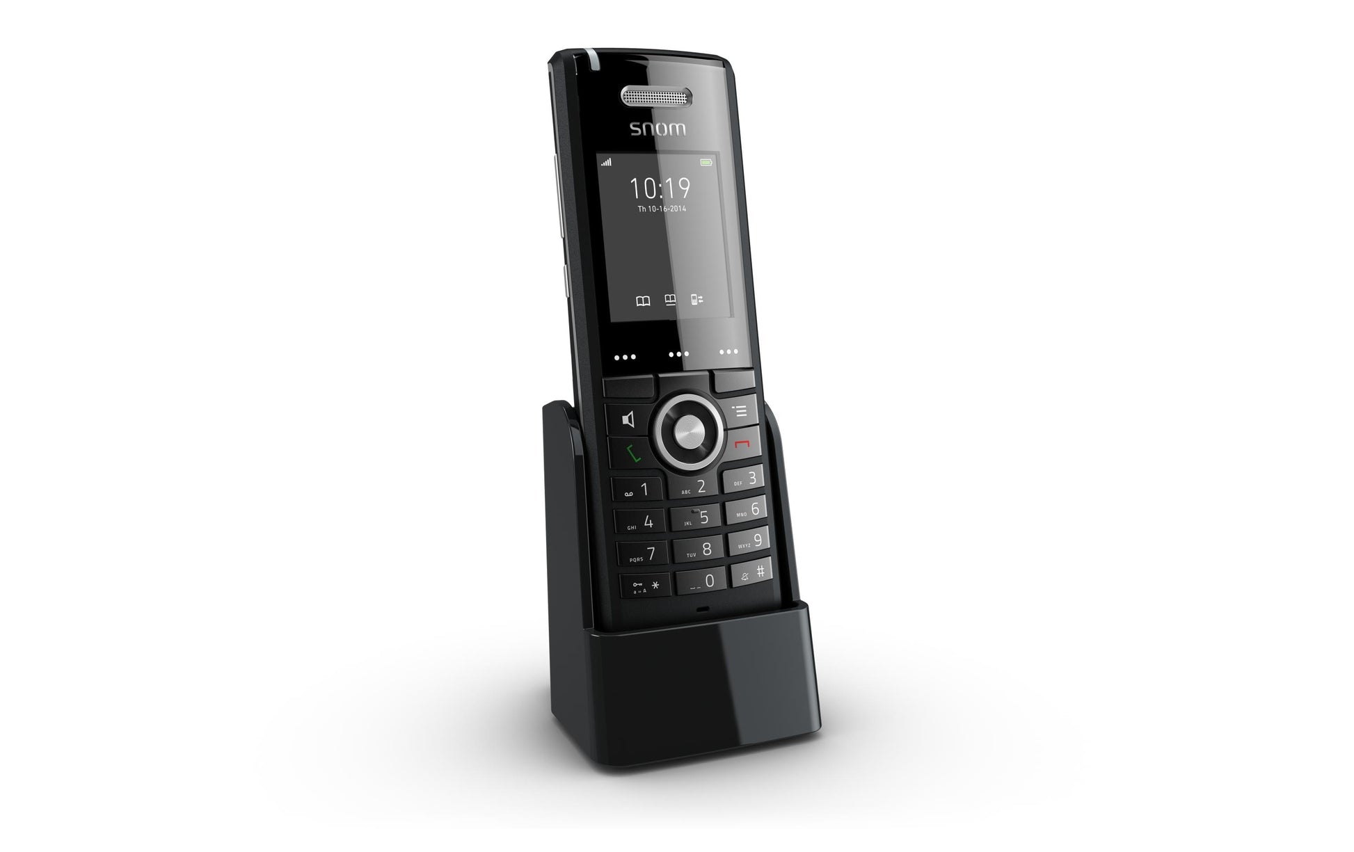 Snom M65 – WLAN-Telefon (Handgerät), inkl. Ladeschale, DECT, Schwarz