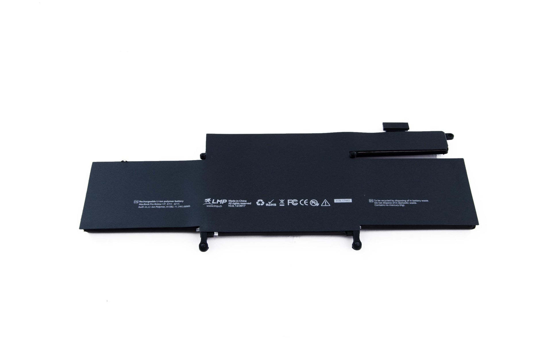 LMP Notebook-Akku für MacBook Pro 13 (Retina, Anfang 2015, A1582) - 70 Wh, 11,21 V (6 Zellen) - Schwarz