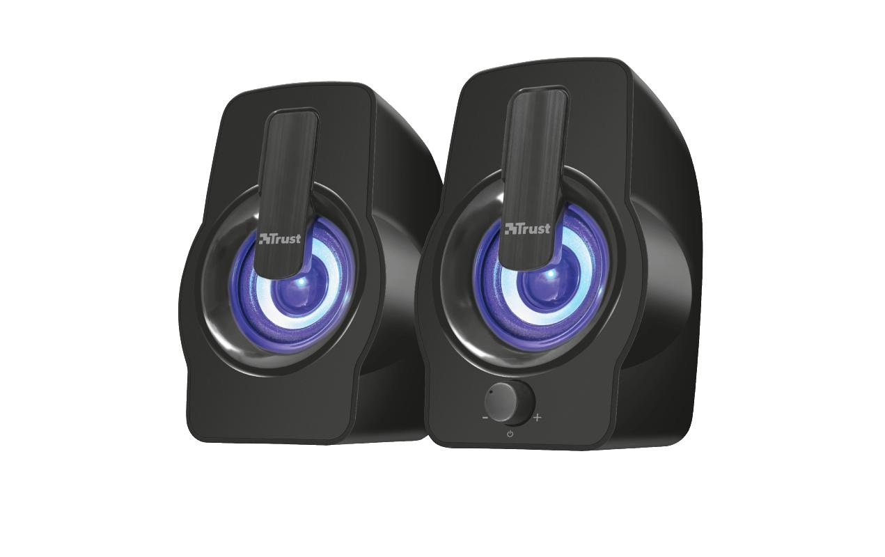 Trust Gemi RGB – PC-Lautsprecher – 2.0, 6 W, 3,5 mm – Schwarz