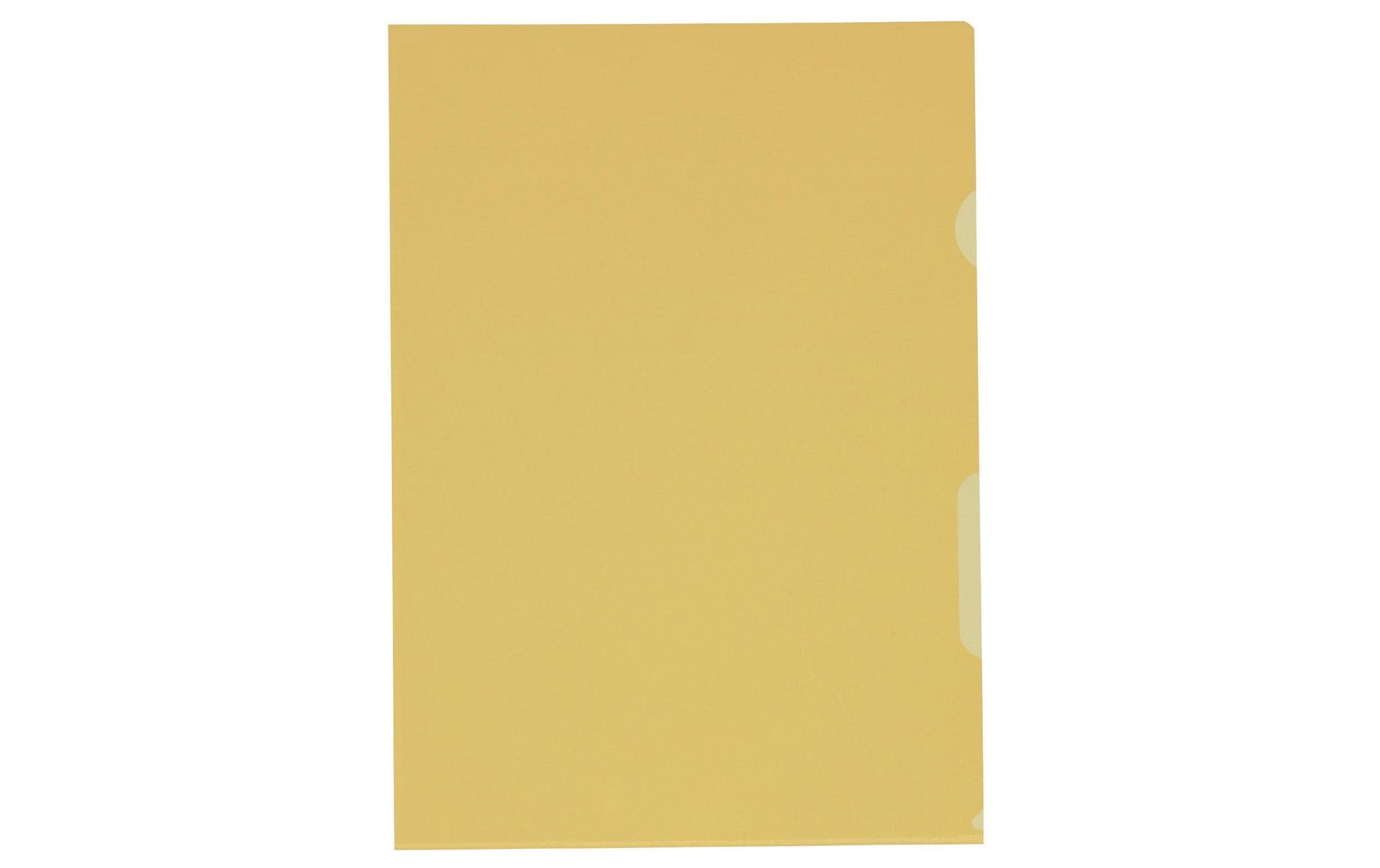Kolma Sichtmappe A4 – Gelb, Kunststoff, Glänzend, 130 µm, 100er-Pack