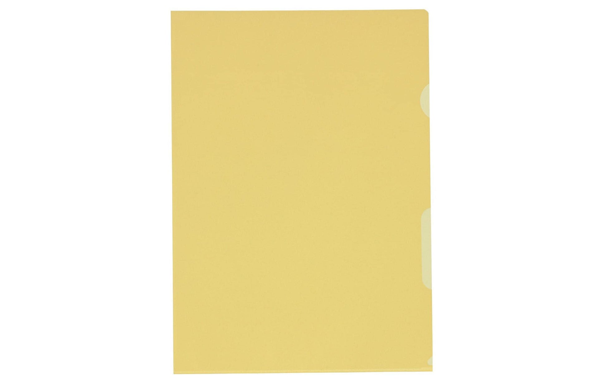 Kolma Sichtmappe A4 – Gelb, Kunststoff, Glänzend, 130 µm, 10er-Pack