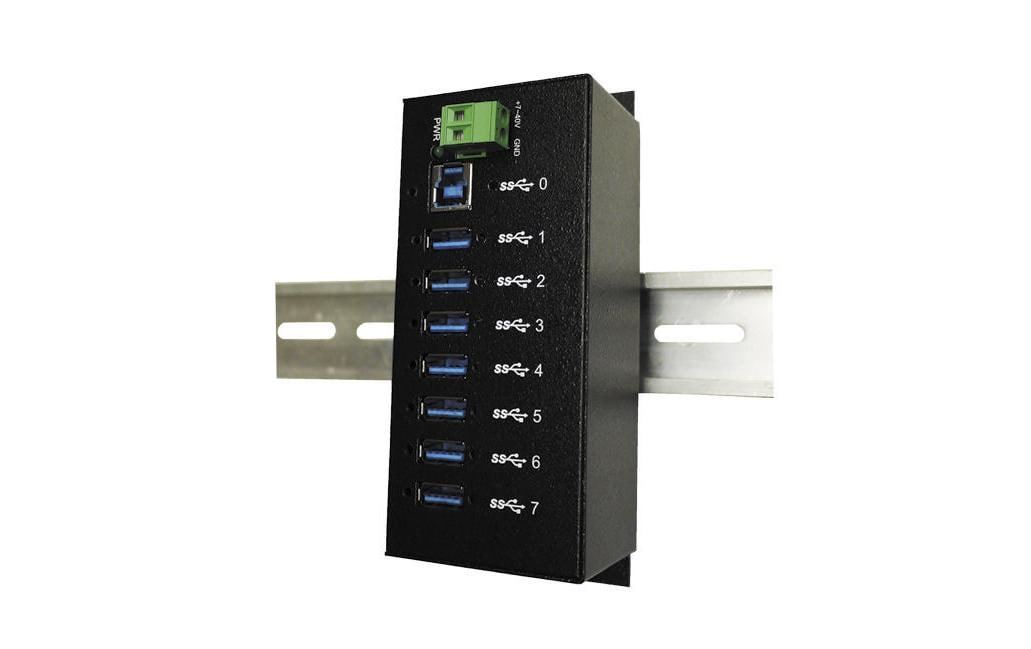 EXSYS EX-1187HMVS USB-Hub – USB 3.0, 7× USB-A, für Windows/Mac/Linux