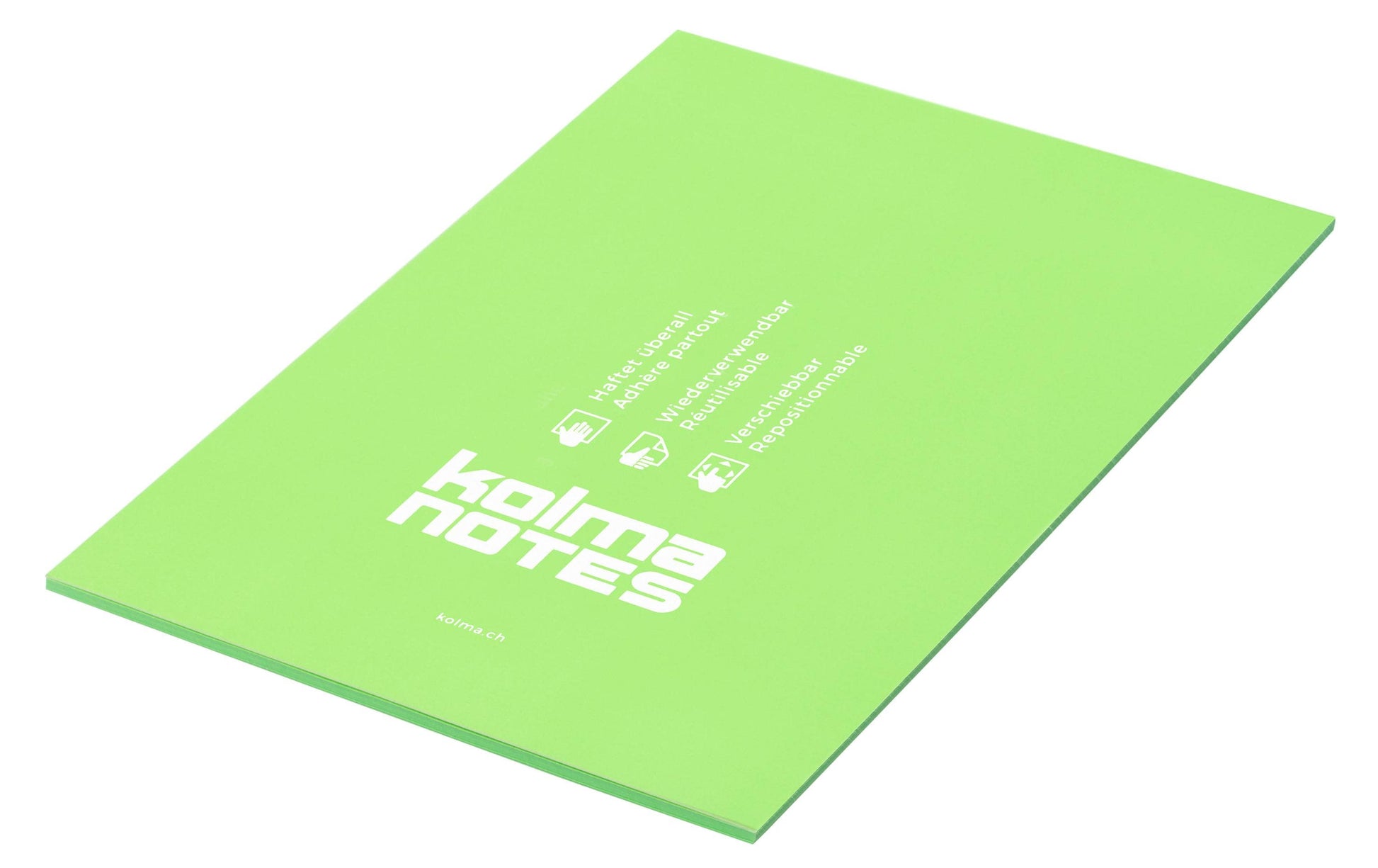 Kolma Haftnotizen – 148×210 mm – Neongrün, 50 Blatt