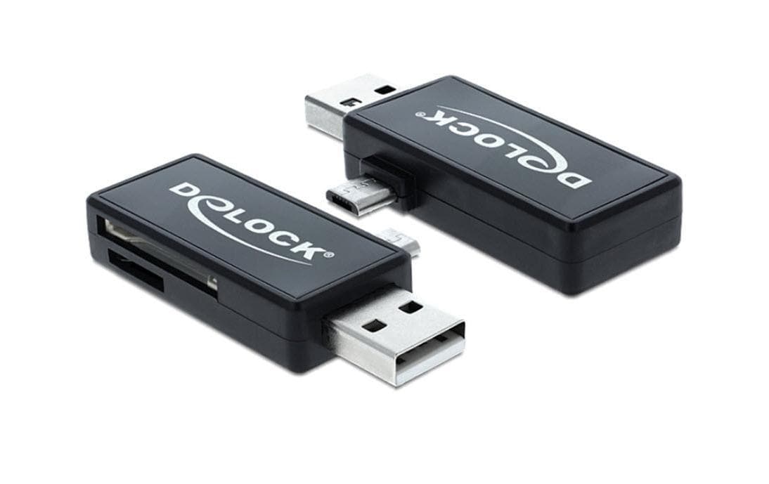 DeLOCK 91731 – Kartenleser – Micro-USB 2.0 (OTG), Schwarz