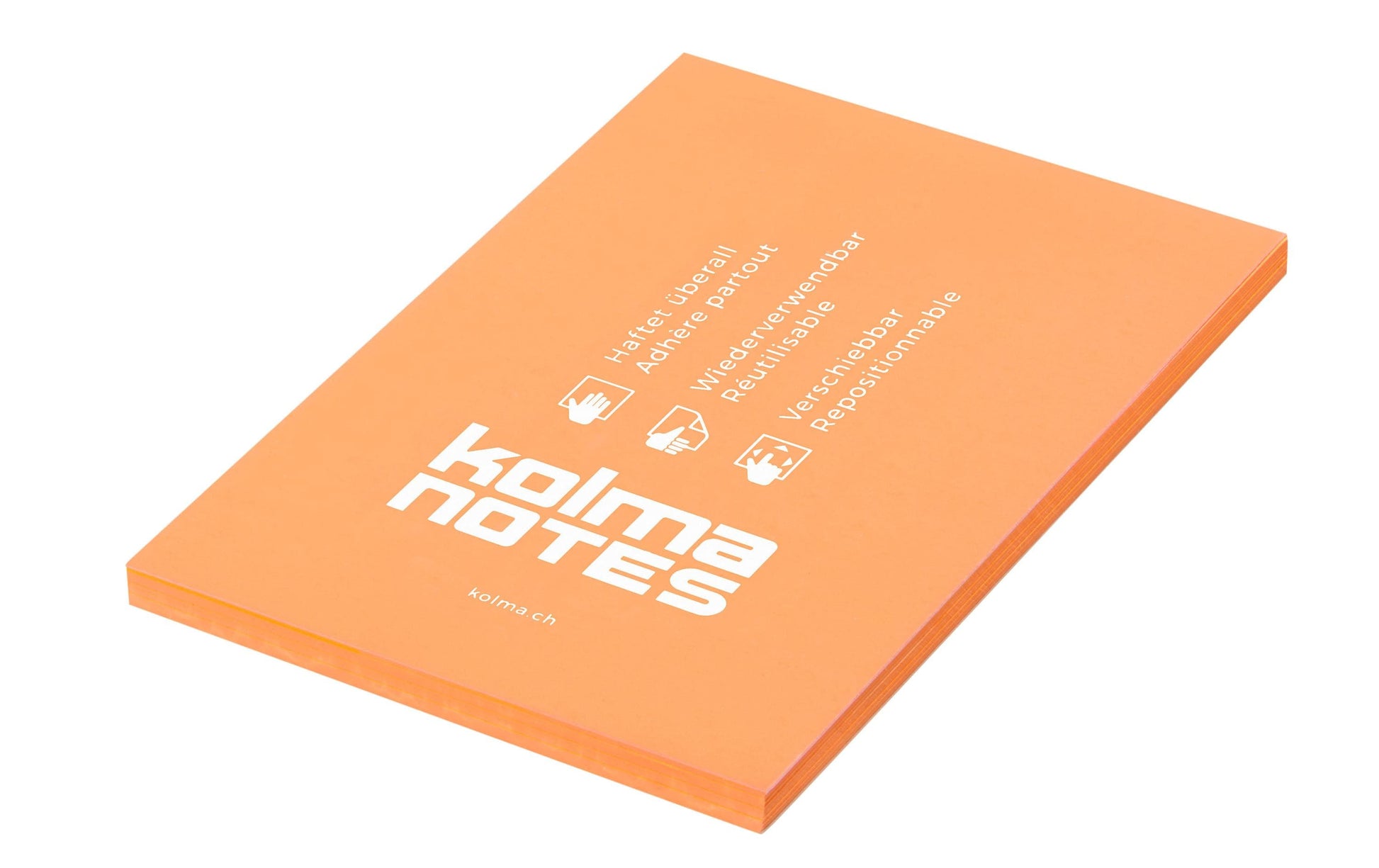 Kolma Haftnotizen – 105×148 mm – Neonorange, 100 Blatt