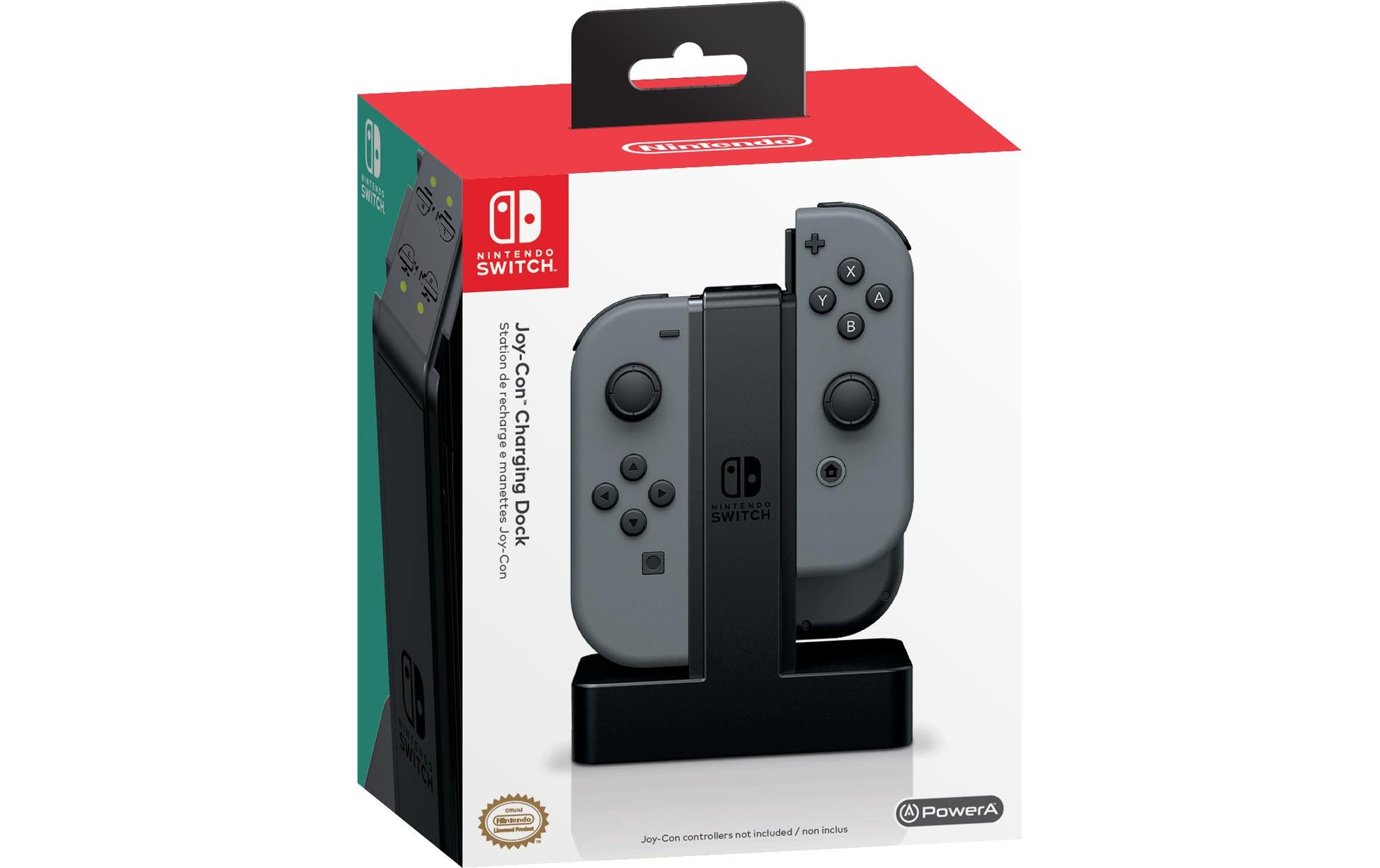 PowerA Joy-Con Ladestation – Ladestation für Nintendo Switch, lädt 4 Joy-Con gleichzeitig, Schwarz