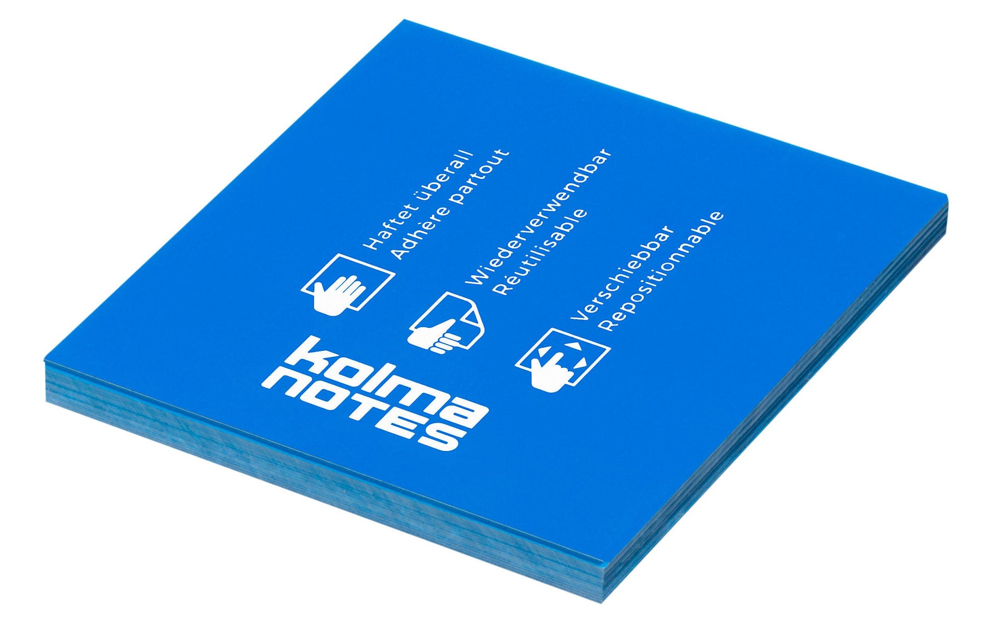Kolma Haftnotizen – 76×76 mm – Neonblau, 100 Blatt