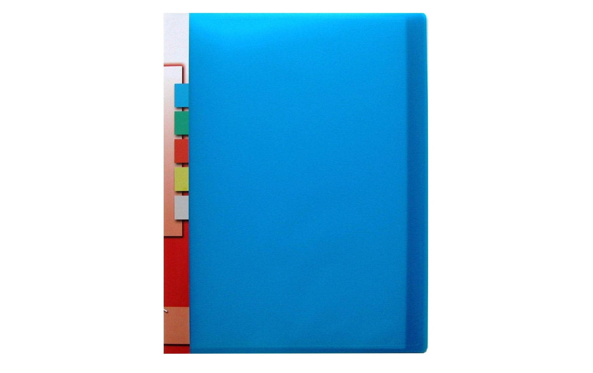 Kolma Sichtbuch – 20 Sichttaschen, A4, glatt, glänzend, blau, Kunststoff