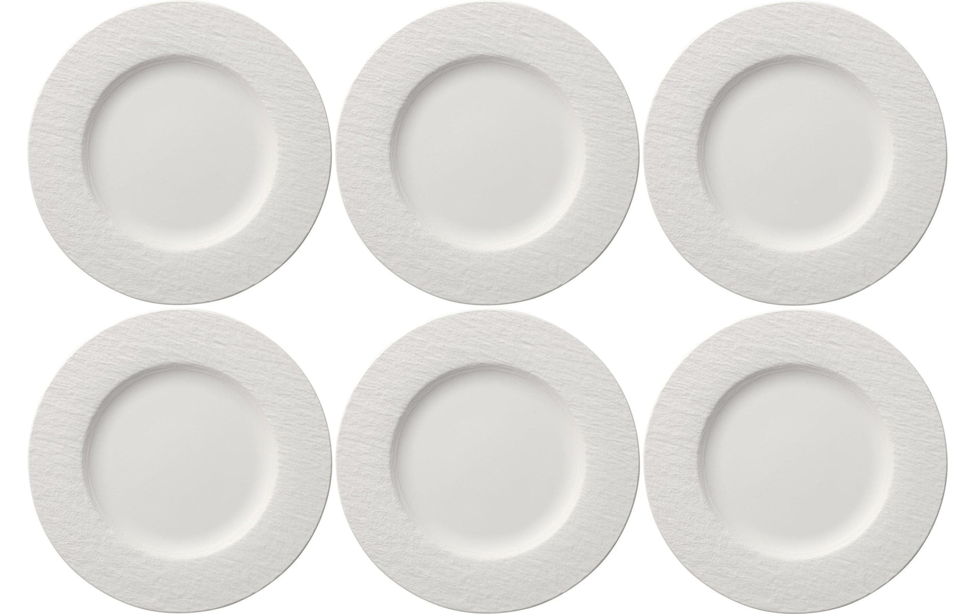 Villeroy & Boch Manufacture Rock Speiseteller – Porzellan, weiss, spülmaschinenfest, mikrowellengeeignet