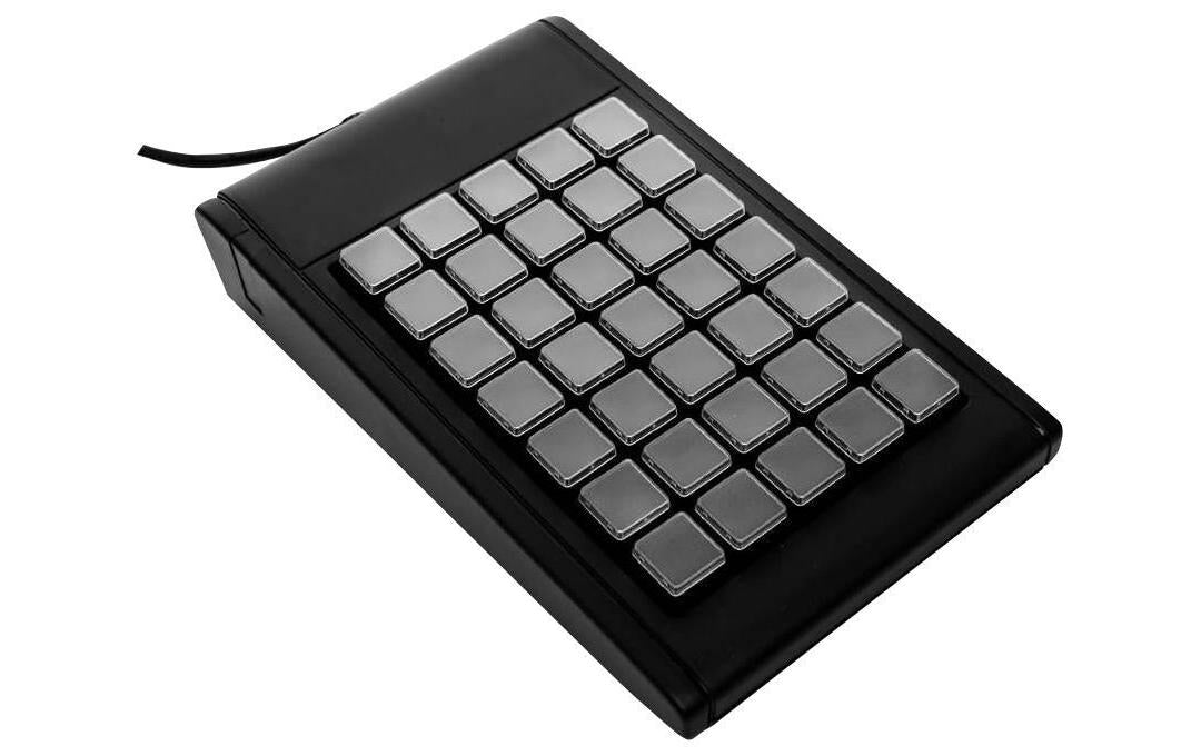 Active Key Tastatur, kabelgebunden (USB-A), CH-Layout (DE-CH), Fullsize (mit Ziffernblock), Scherenmechanik, Grau