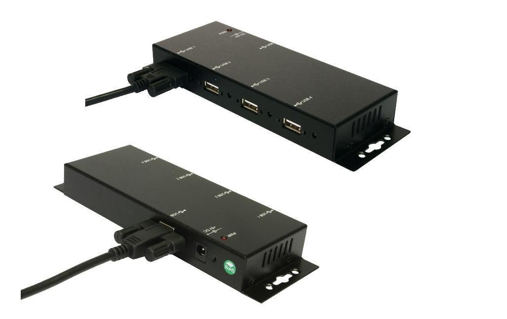 EXSYS EX-1166HMV USB-Hub – USB 2.0, 4× USB-A, für Windows/Mac/Linux