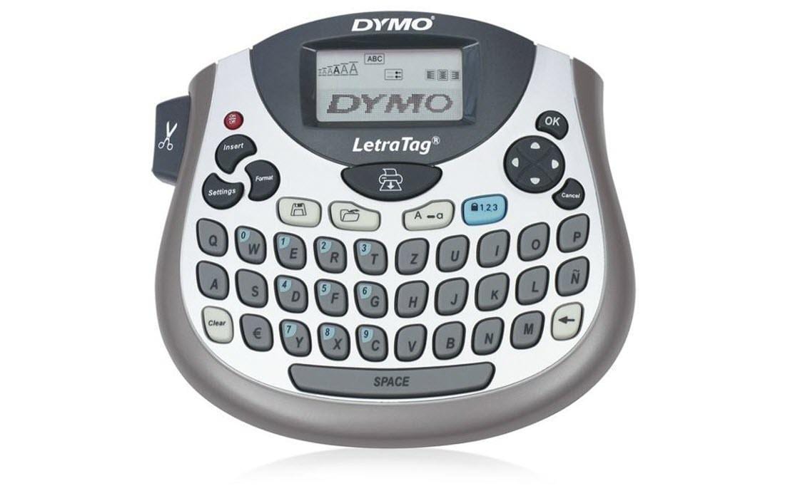 DYMO LetraTag LT-100T – Beschriftungsgerät, für LT-Bänder 12 mm, 160 dpi, 7 mm/s