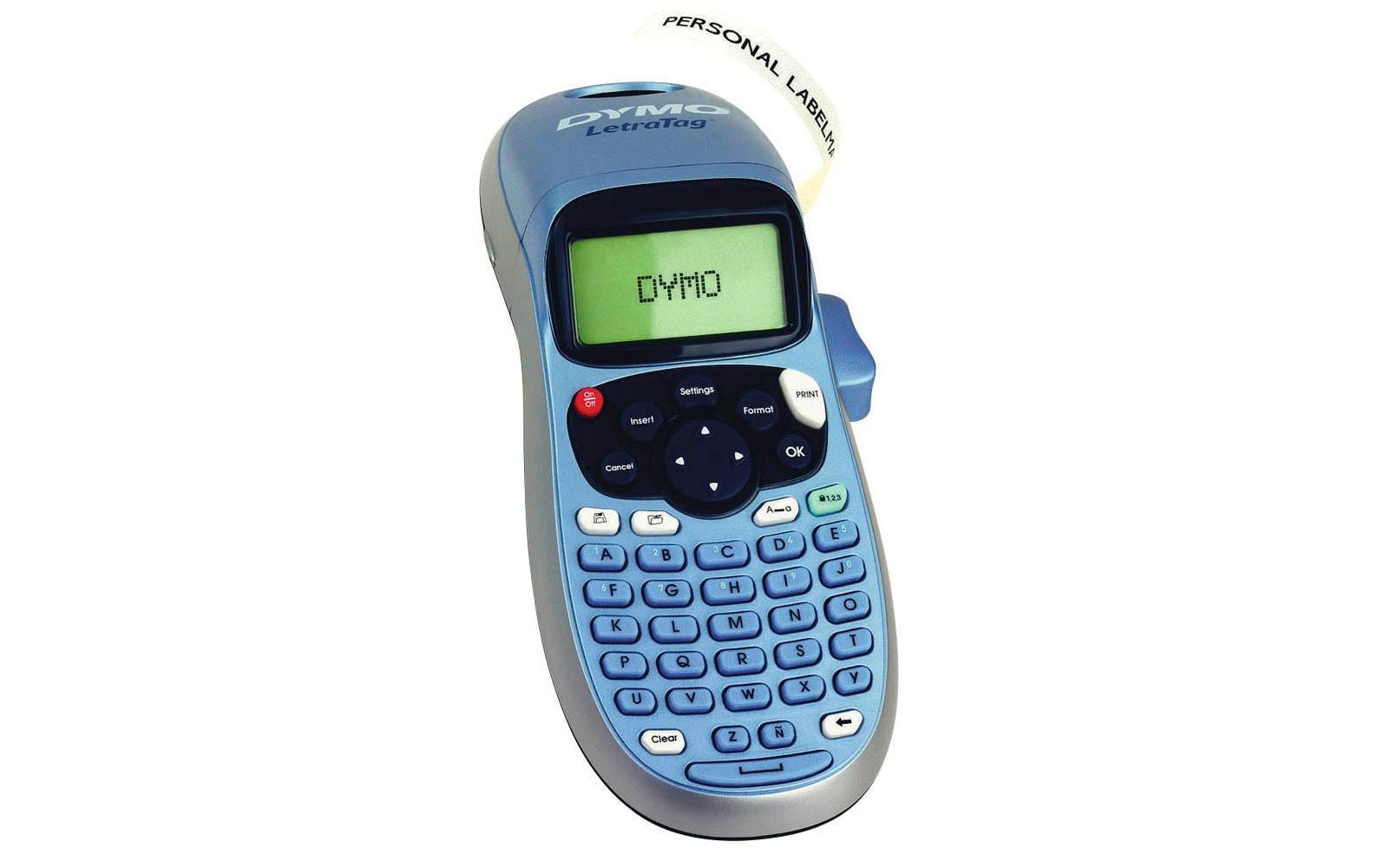 DYMO LetraTag LT-100H – Beschriftungsgerät, für LT-Bänder 12 mm, Druckvorschau, 2-zeiliger Druck