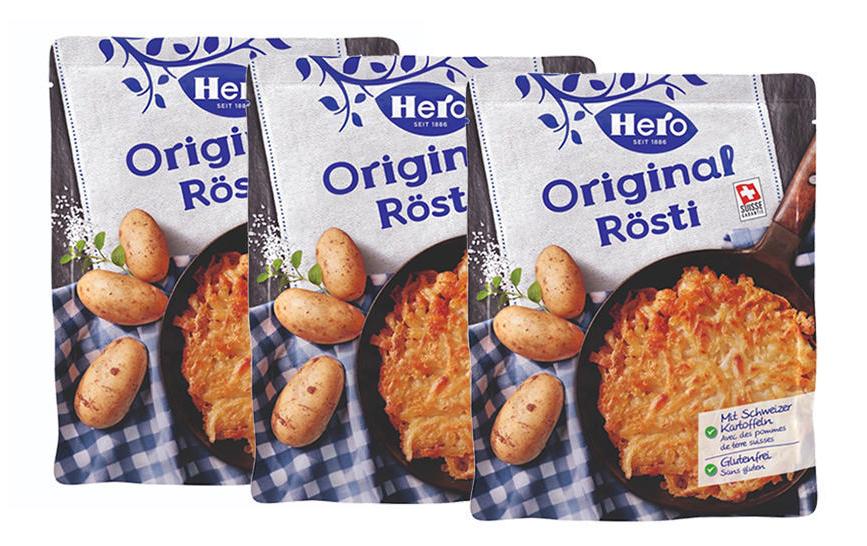Hero Rösti Original, glutenfrei – 3×500 g