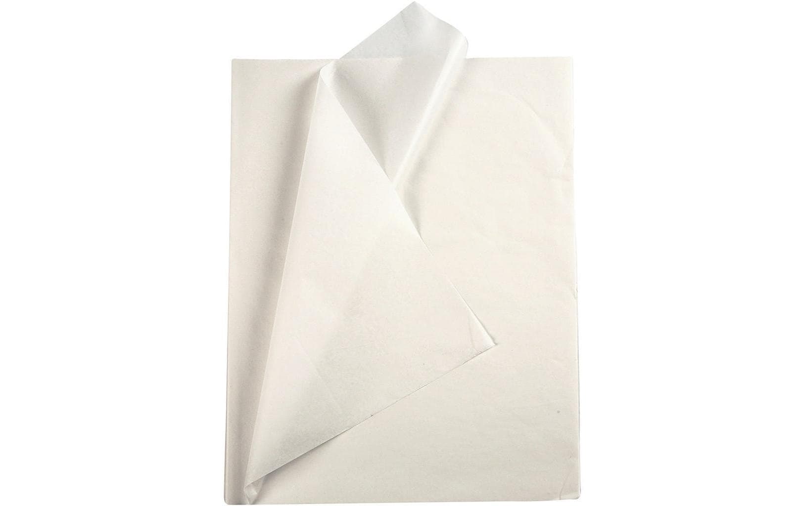 Creativ Company Seidenpapier – 14 g/m² – 50 × 70 cm – Weiss – 25 Stück