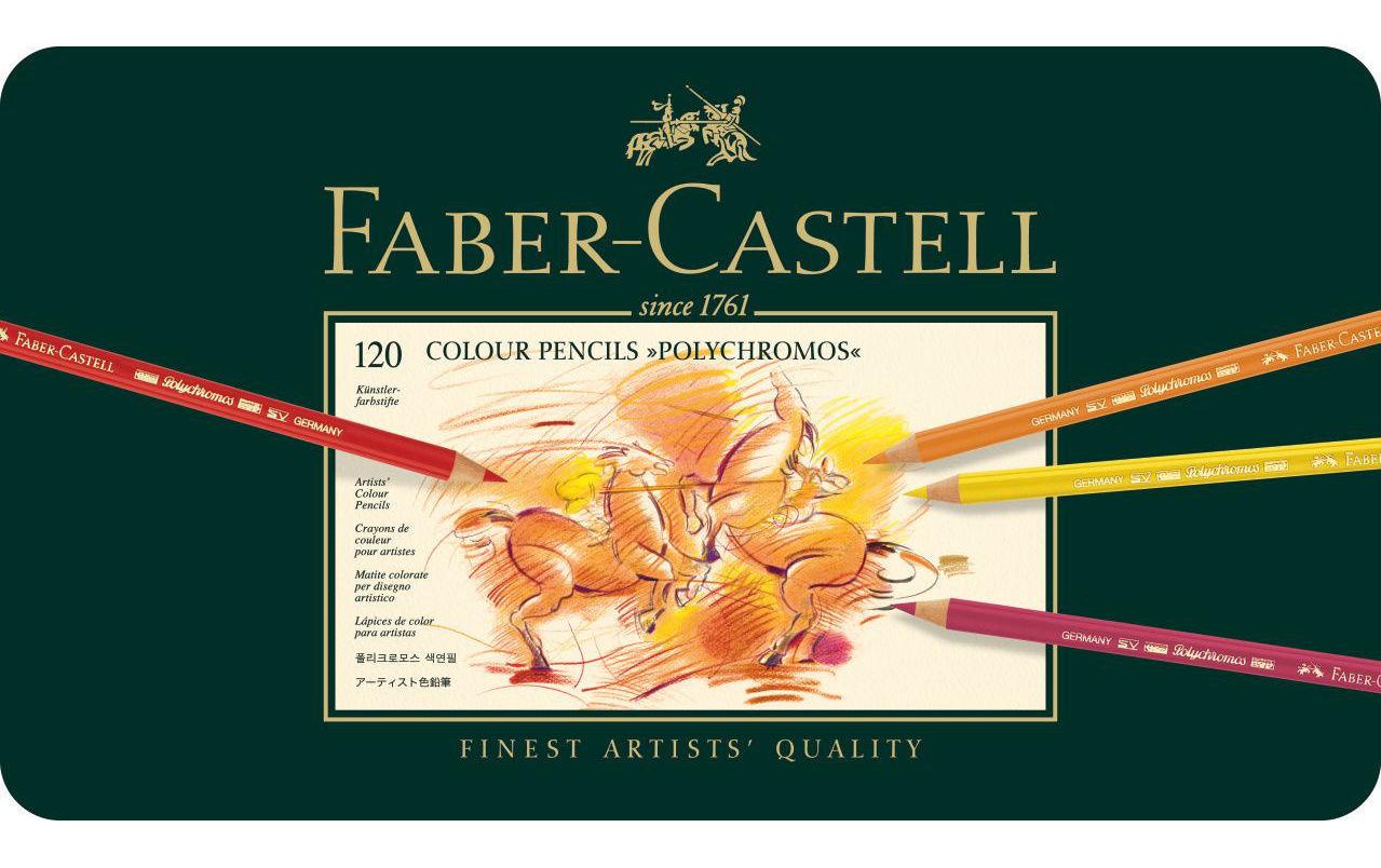 Faber-Castell Buntstift Polychromos Mehrfarbig 120er-Metalletui – wasserfest