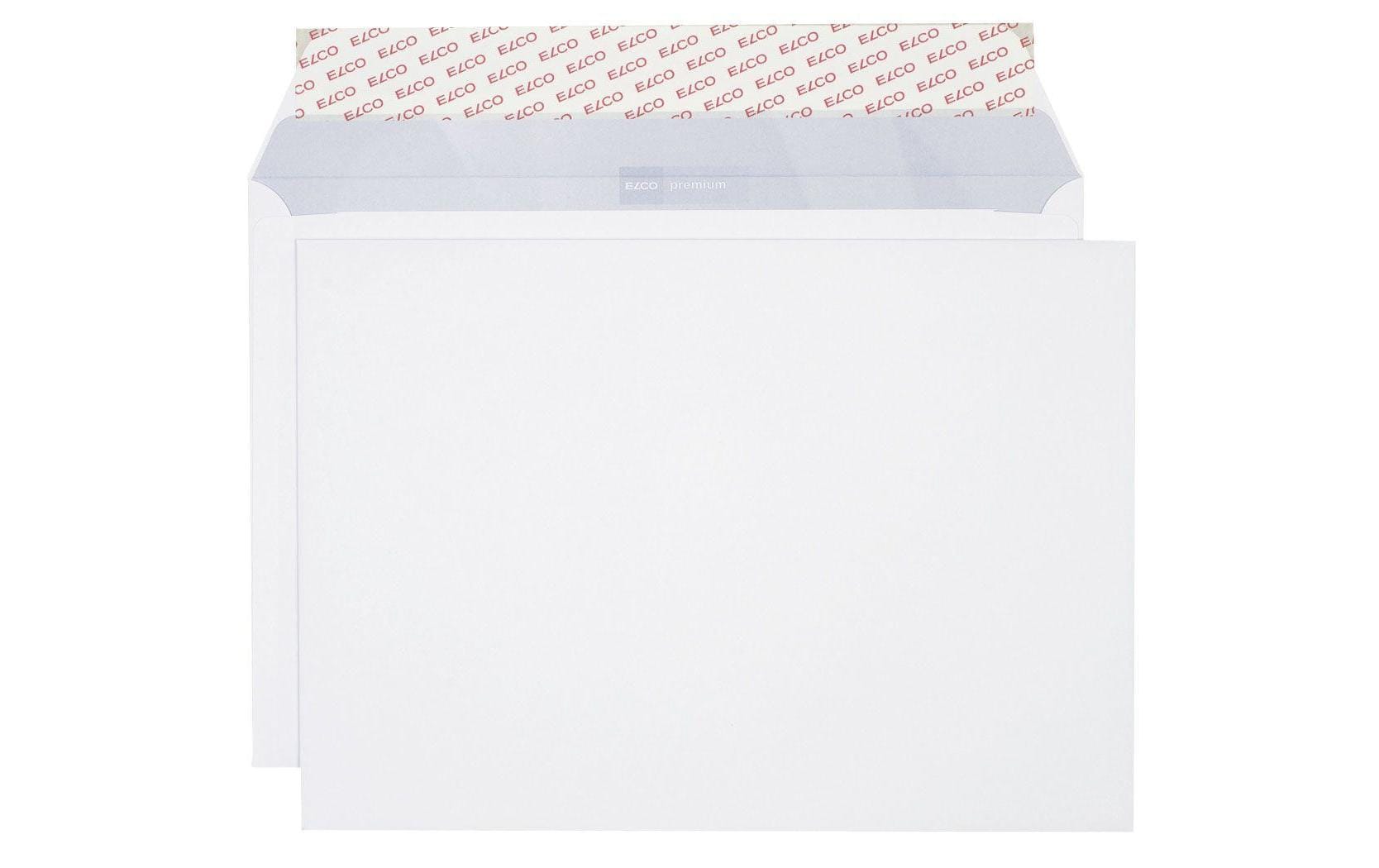 Elco Couvert C4 (324 × 229 mm), ohne Fenster, selbstklebend (Optifix), hochweiss, 120 g/m² – 10 Stk.